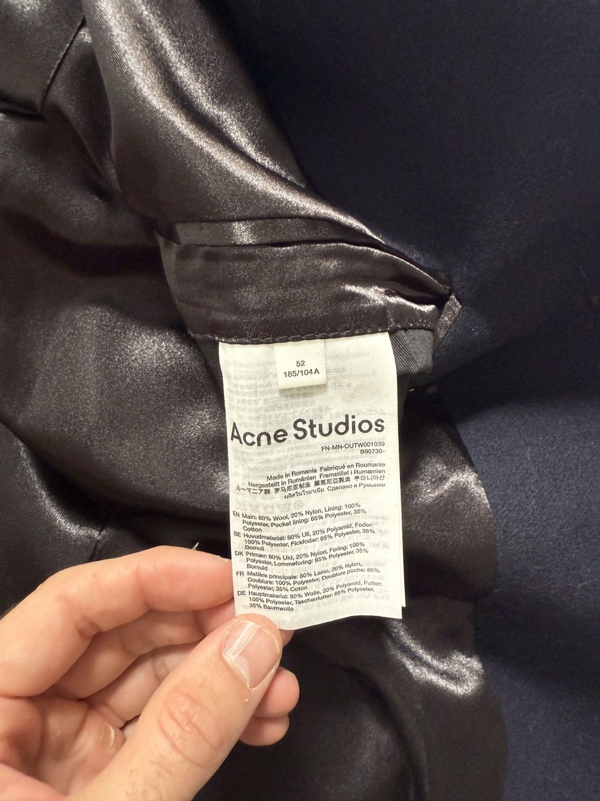 Acne Studios Acne Studios Couture Label Wool Felt Coat Size US L / EU 52-54 / 3 - 5 Thumbnail