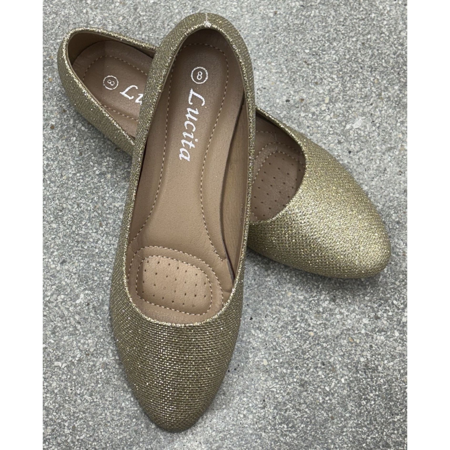 Other LUCITA / Friendly / Glitter Pointed-Toe / Ballet / Flats / G Size US 10 / IT 40 - 5 Thumbnail
