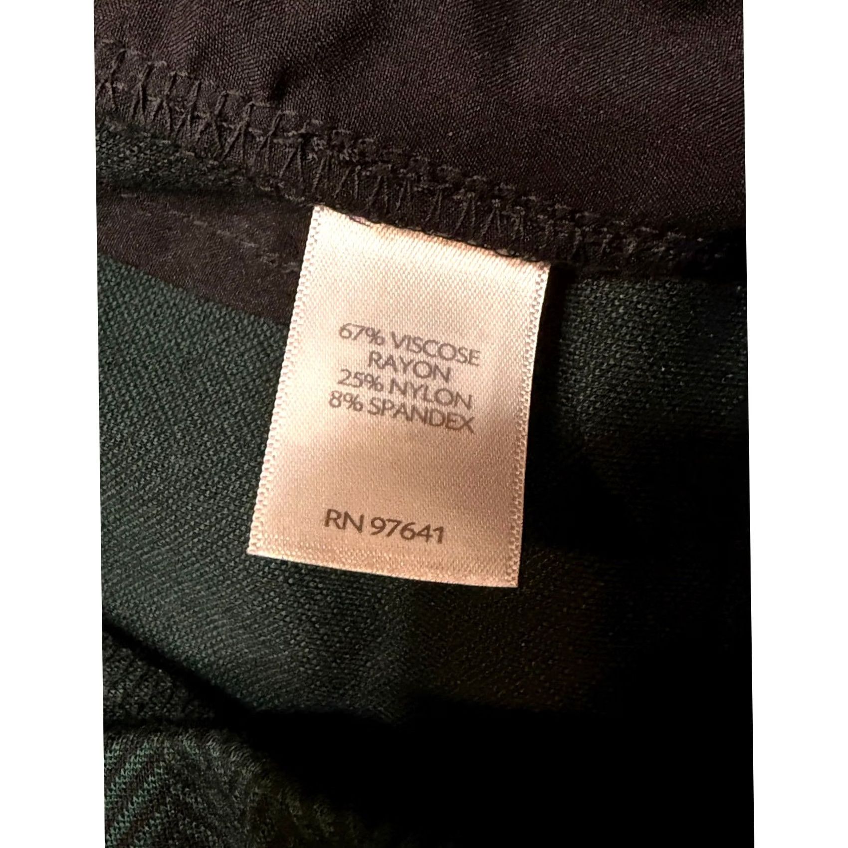 J. Jill J. Jill Pants Womens Sz 2X Green Herringbone Ponte Slim Leg Pull On Welt Pockets NEW Size 40" / US 18 - 5 Thumbnail