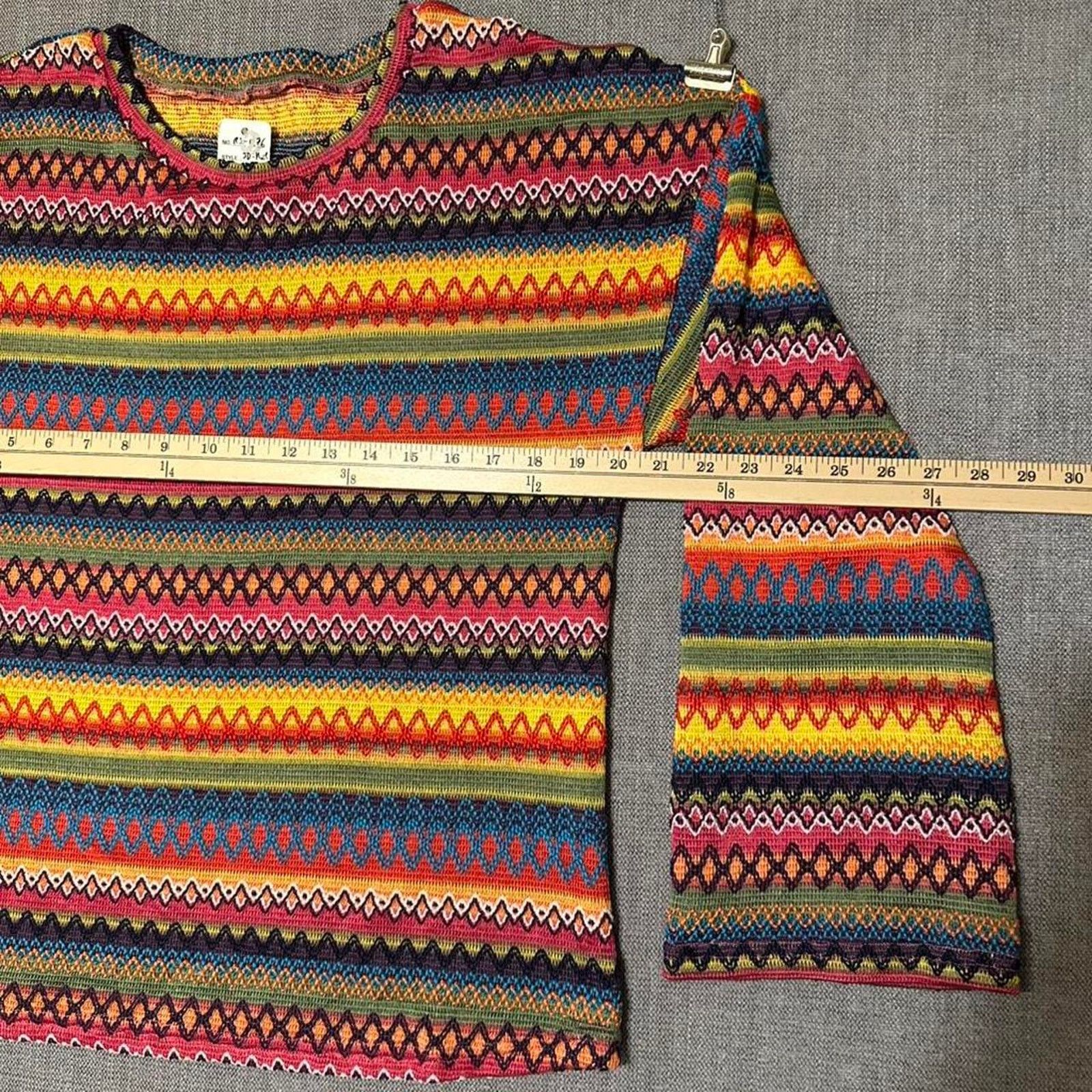Coogi Multicolor 3D Kint sweater Size L / US 10 / IT 46 - 3 Thumbnail