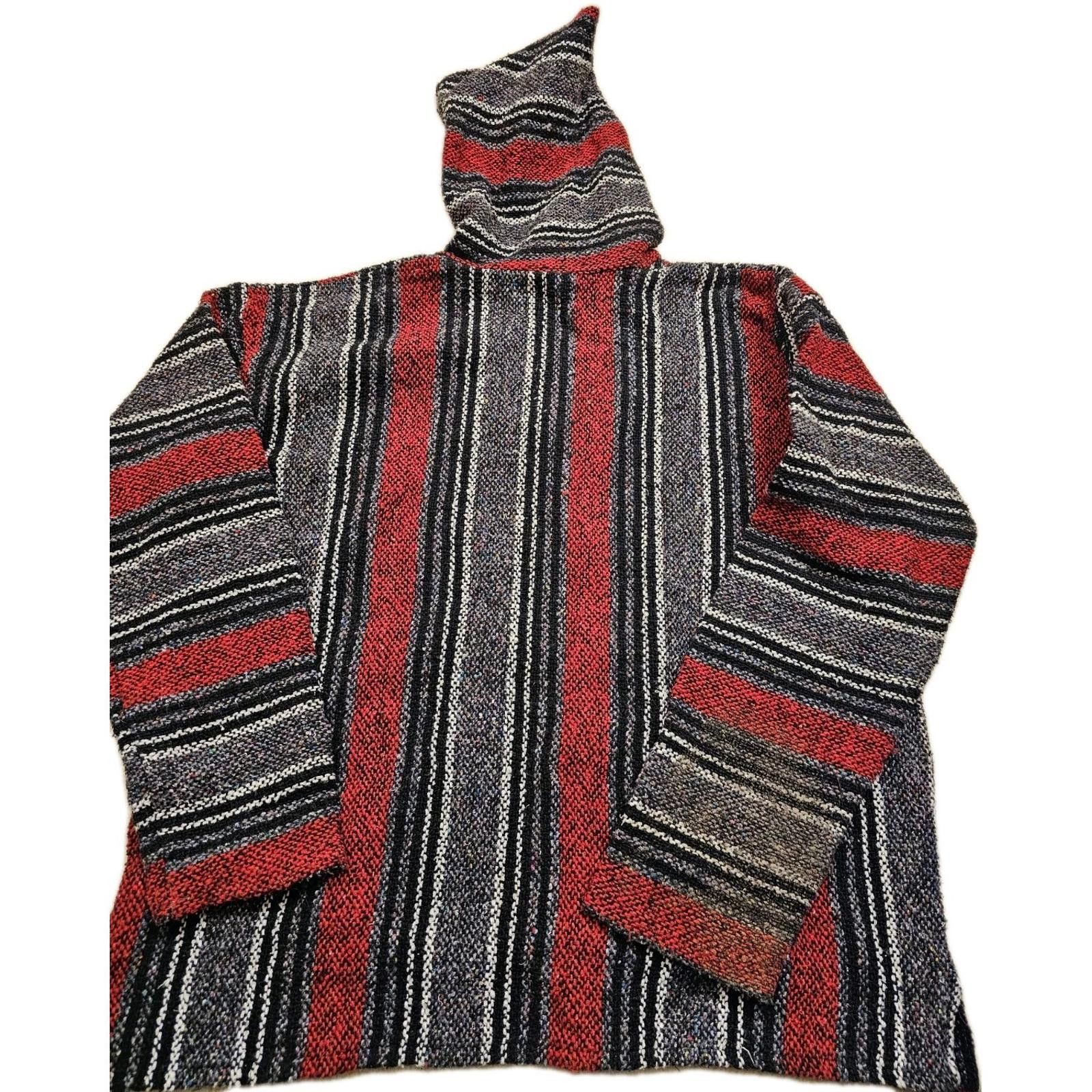 Other VTG Canyon Creek Baja Mexican Poncho Hoodie SizeXXLMulti Red Size US XXL / EU 58 / 5 - 2 Thumbnail