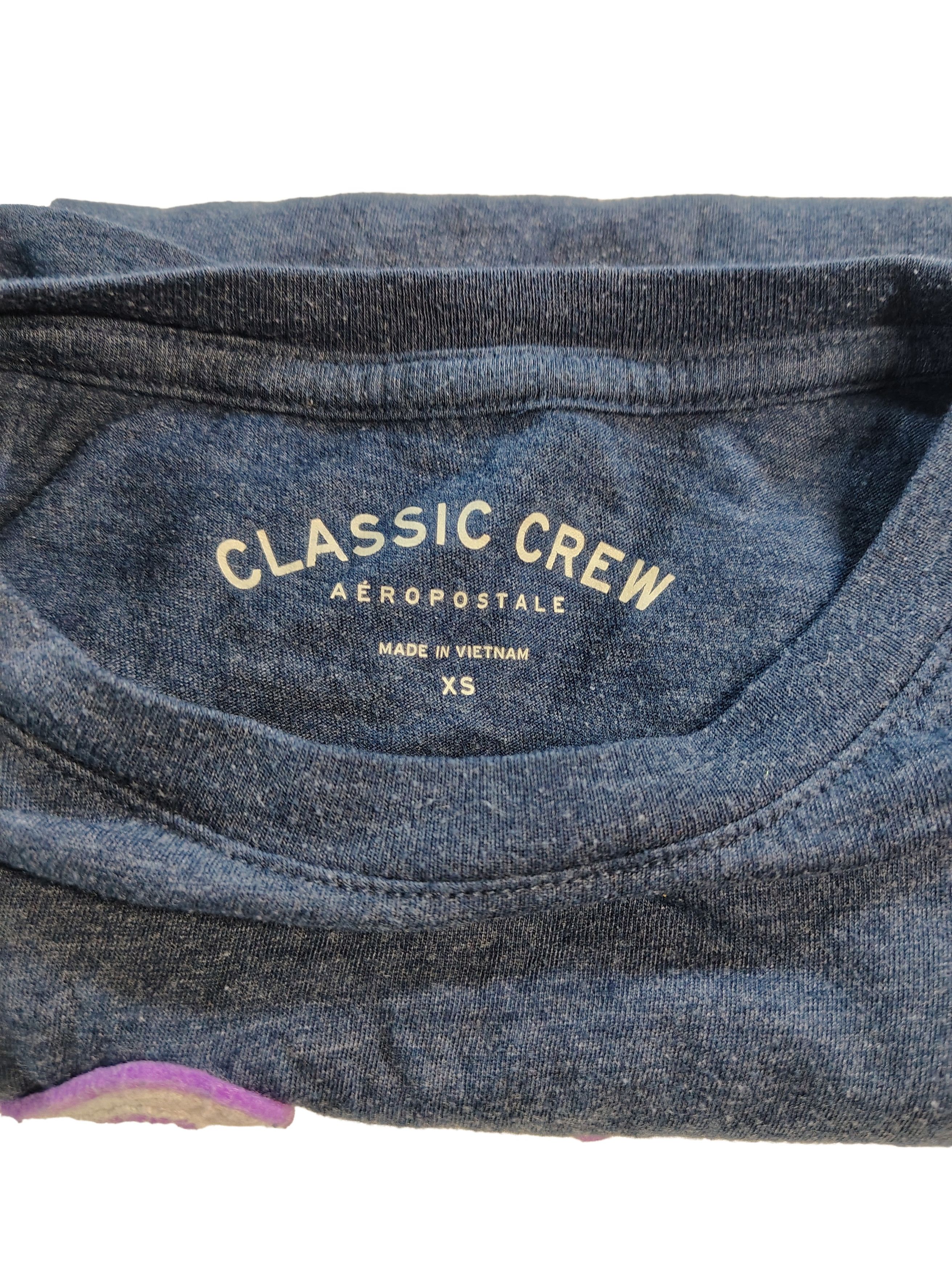 Aeropostale Women's Dark Grey Aeropostale Classic Crew XS T-Shirt Size XS / US 0-2 / IT 36-38 - 2 Thumbnail