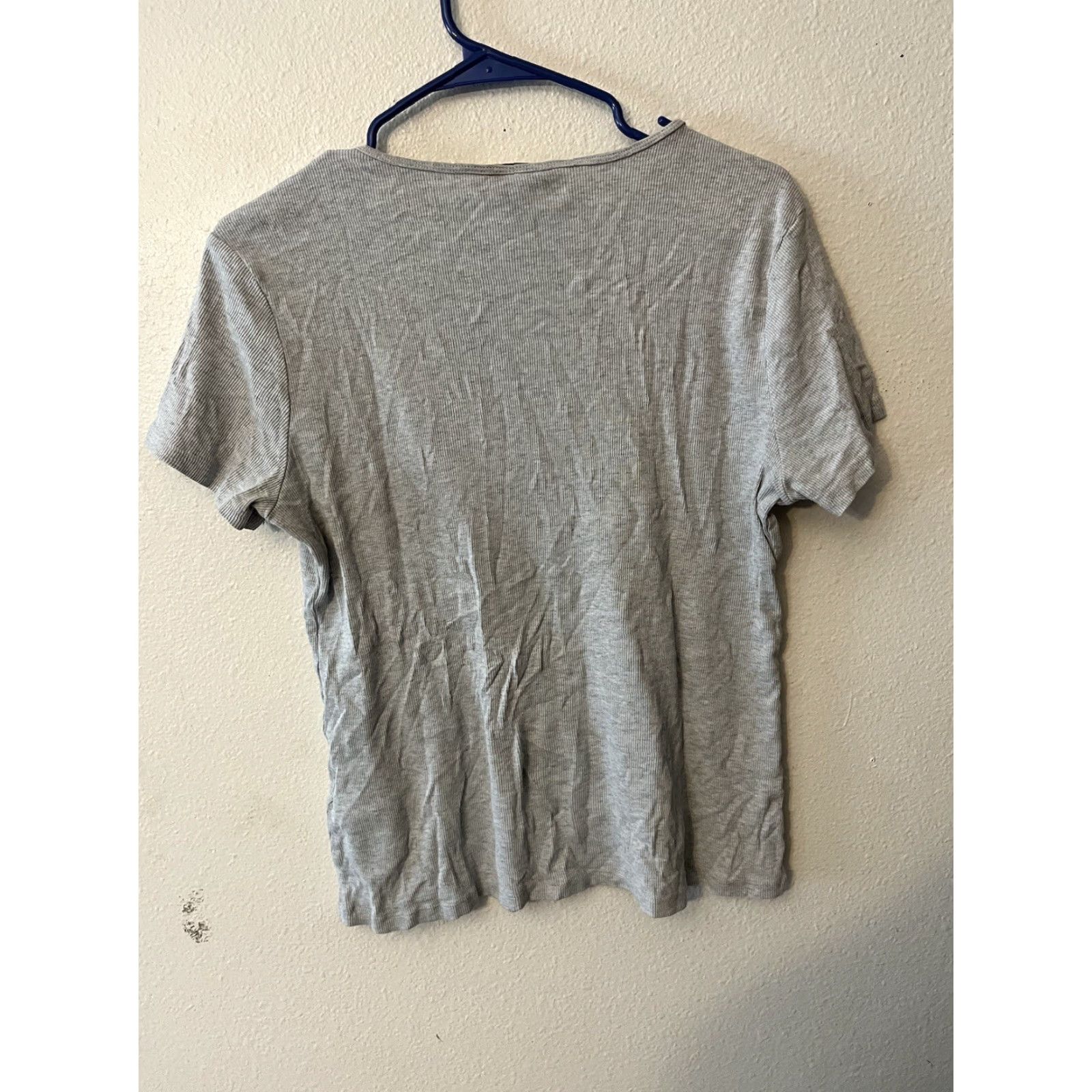 H&M H&M Shirt Women XL Gray Logo Cotton Modal Jersey Short Sleeve T-Shirt Womens Size XL / US 12-14 / IT 48-50 - 3 Thumbnail