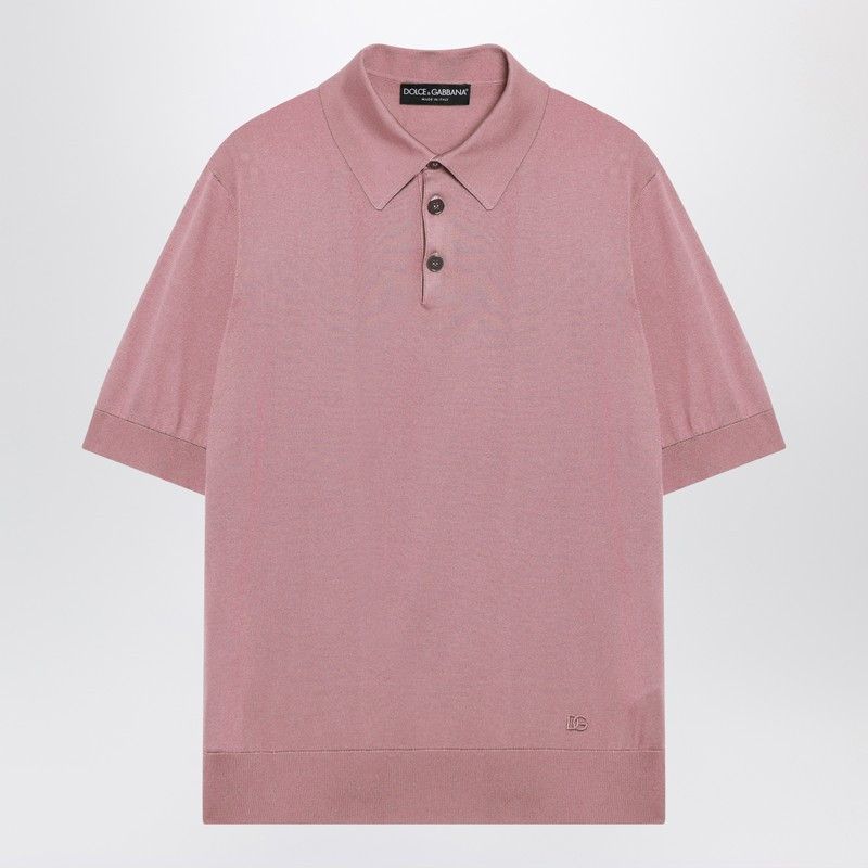 Dolce & Gabbana Dolce&Gabbana Pink Silk Polo Shirt Size US M / EU 48-50 / 2 - 1 Thumbnail