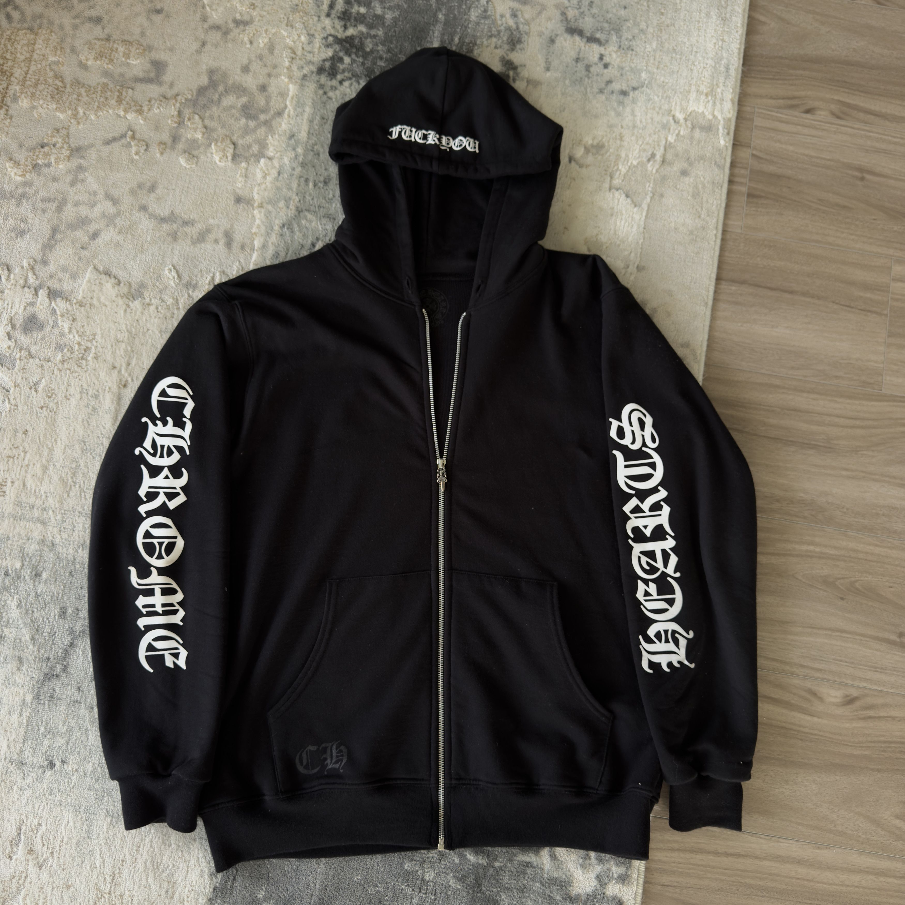 Chrome Hearts Chrome Hearts Zip-Up Hoodie Miami Horseshoe