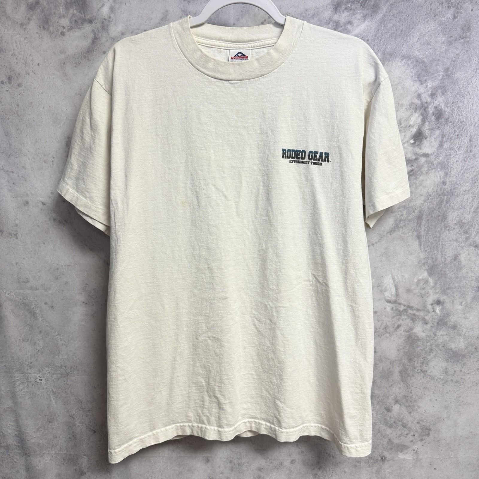 Vintage Vintage Cowgirls Rule Rodeo Gear Western T Shirt White Y2K Size US L / EU 52-54 / 3 - 3 Thumbnail