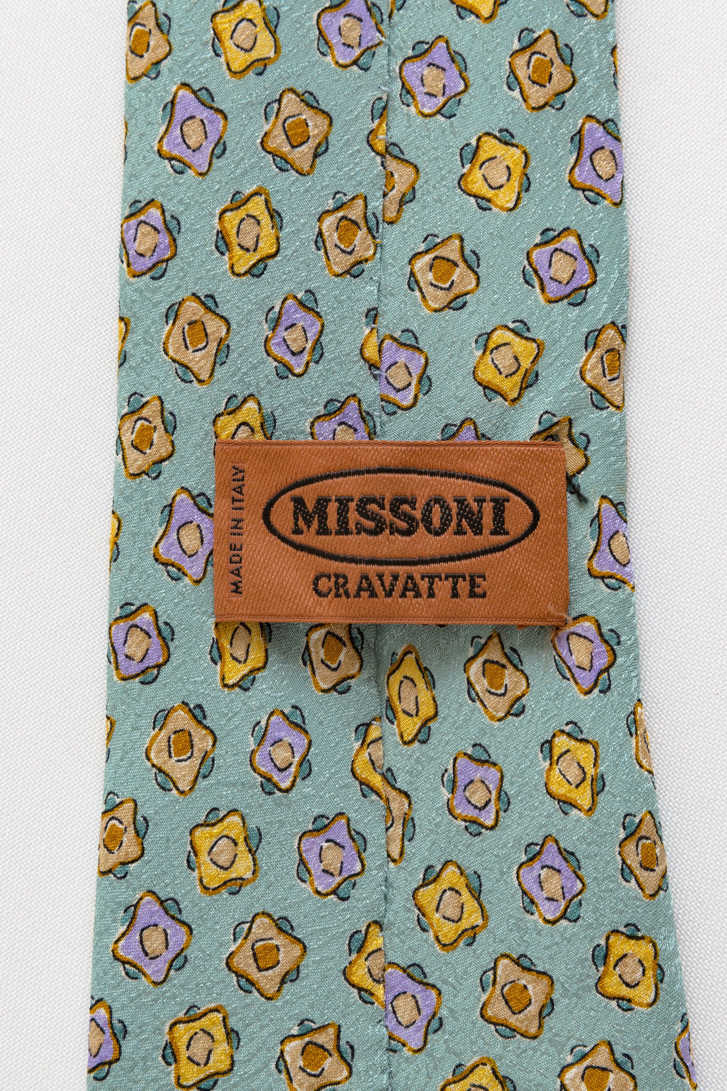 Missoni Missoni silk Tie abstract pattern print necktie 018 Size ONE SIZE - 6 Thumbnail