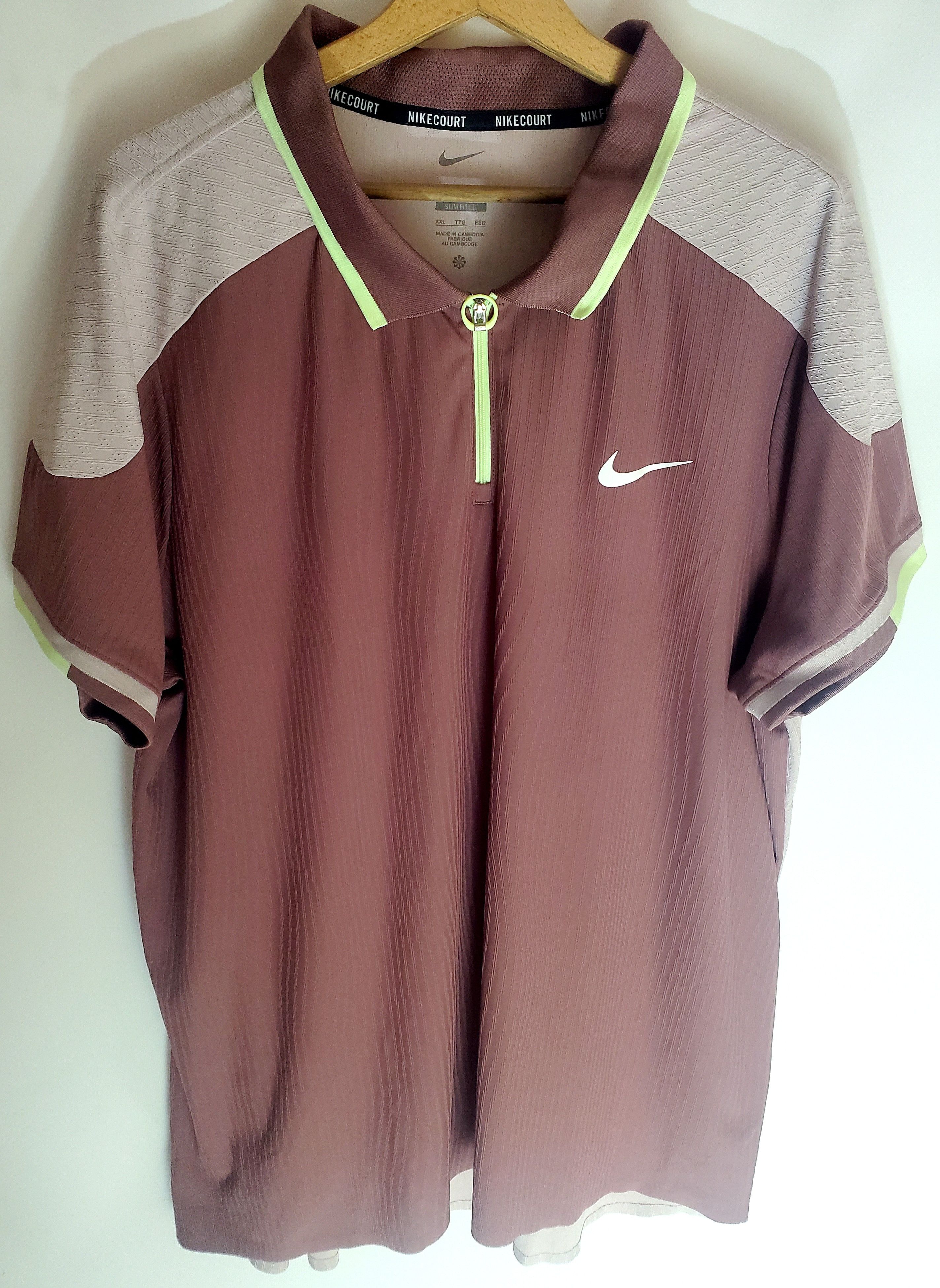 Nike Nike Court Slam Dri-FIT ADV Tennis Polo new condition XXL Size US XXL / EU 58 / 5 - 2 Thumbnail