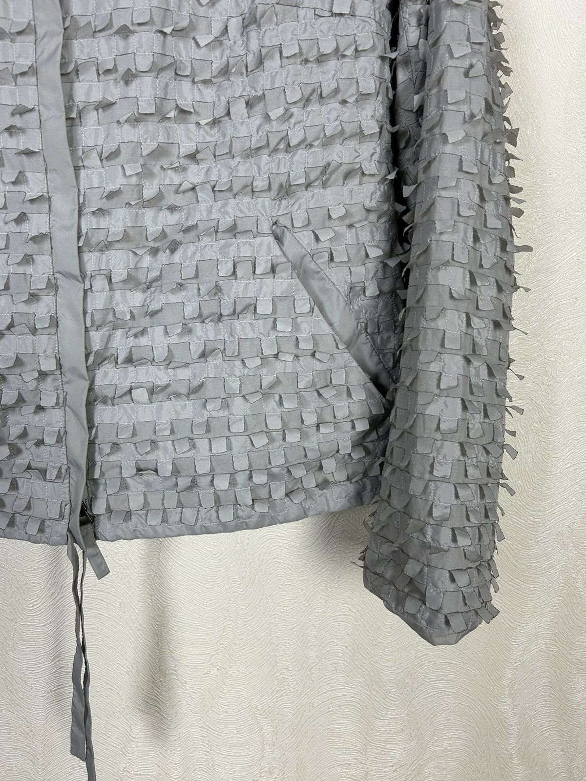 Annette Gortz × Vintage Annette Gortz Textured Grey Designer Jacket Size EU36 Size XS / US 0-2 / IT 36-38 - 4 Thumbnail