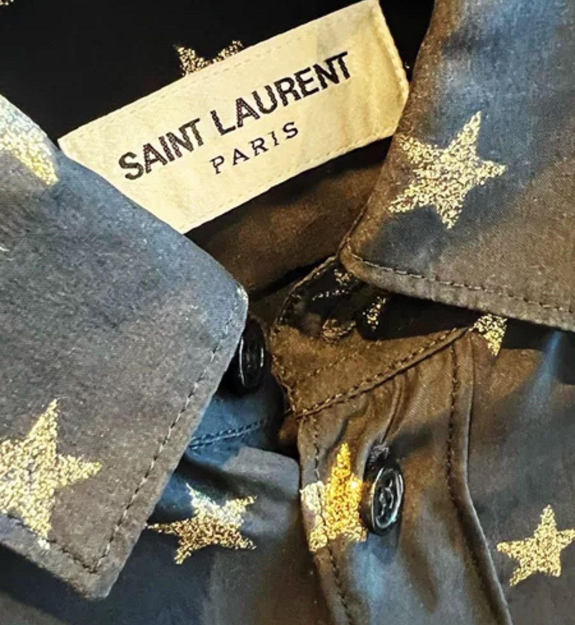 Saint Laurent Paris × Yves Saint Laurent Saint Laurent Star Shirt2412-Nextarrow Size XS / US 0-2 / IT 36-38 - 3 Thumbnail