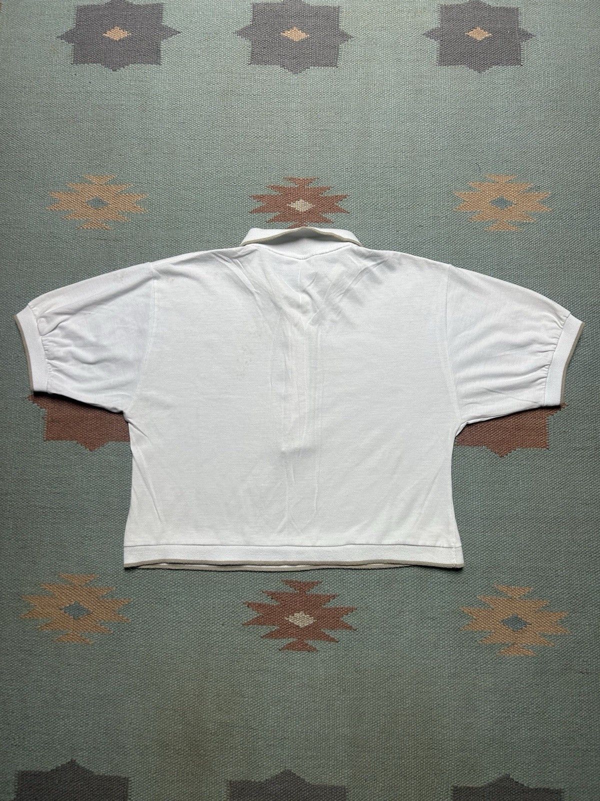 Vintage Vintage 90s polo shirt blank pullover cropped women’s small Size S / US 4 / IT 40 - 6 Thumbnail