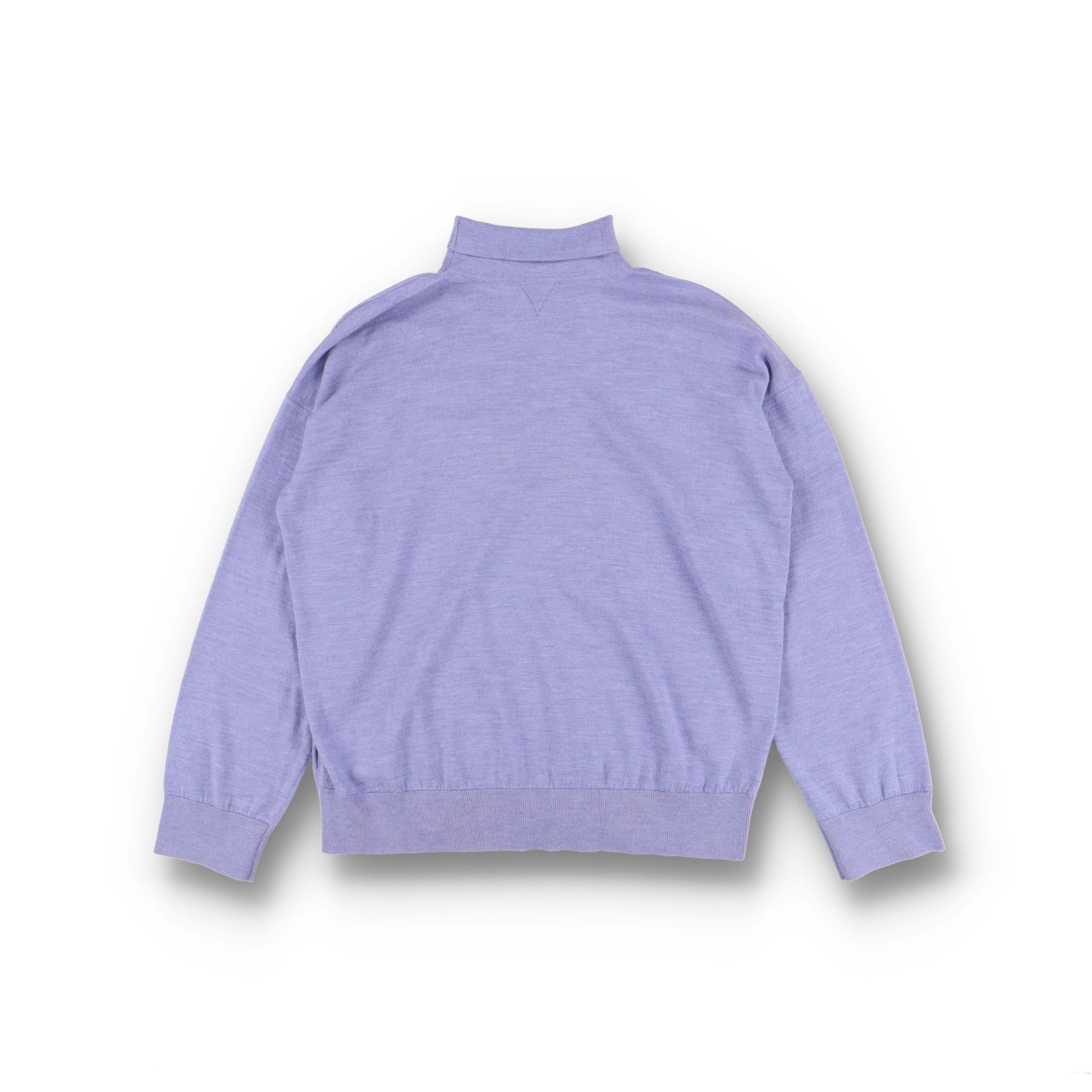 Bottega Veneta Lilac Light Wool Embroidered Logo High Neck Sweater Size US M / EU 48-50 / 2 - 11 Thumbnail