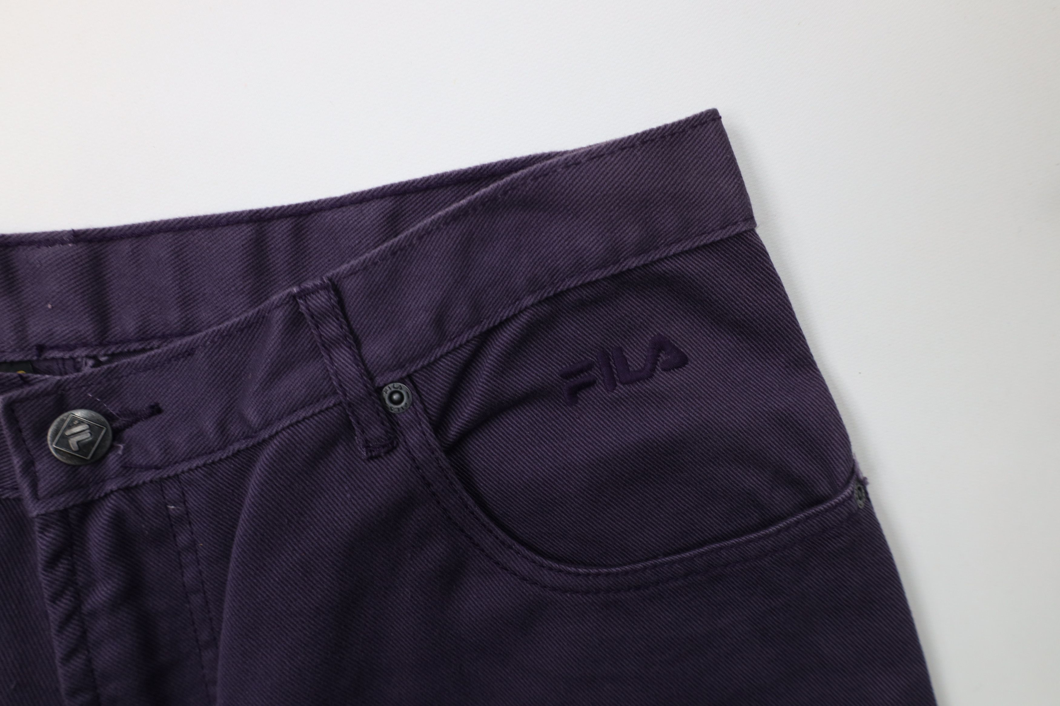 Fila Deadstock Vintage 90s Fila Baggy Skateboard Jeans Purple Size US 36 / EU 52 - 5 Thumbnail