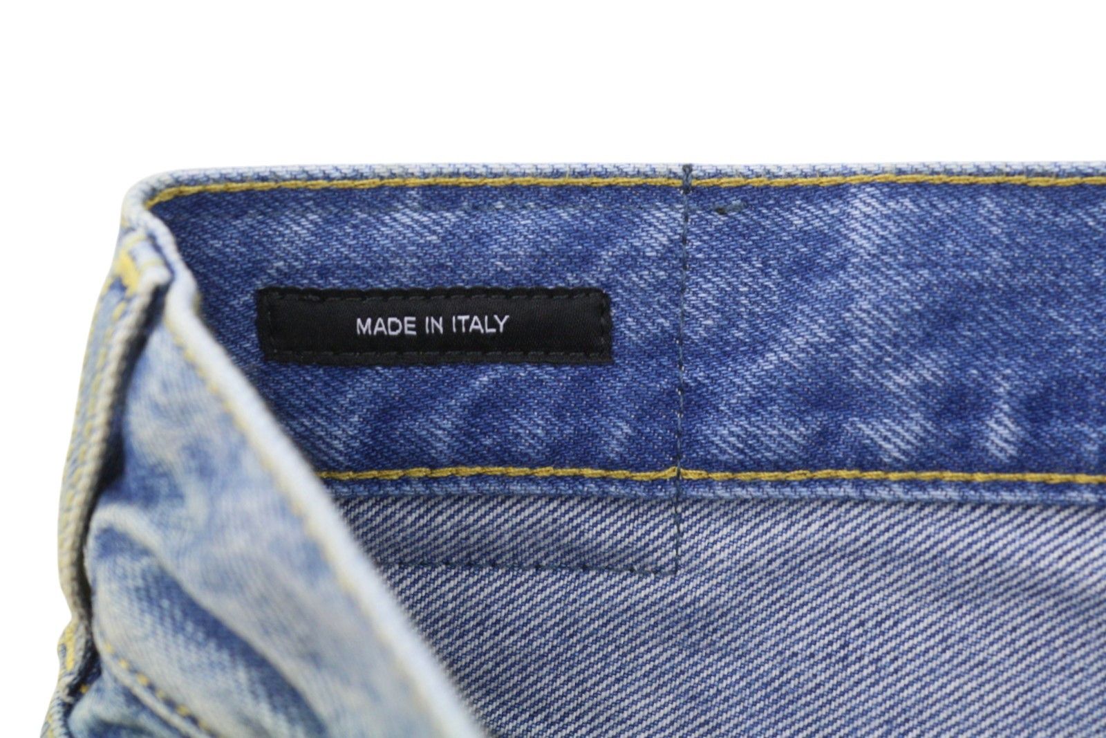 R13 CROSS OVER 28 Bain Blue Asymmetric PS26 Shorts 89416 Size 28" / US 6 / IT 42 - 7 Thumbnail