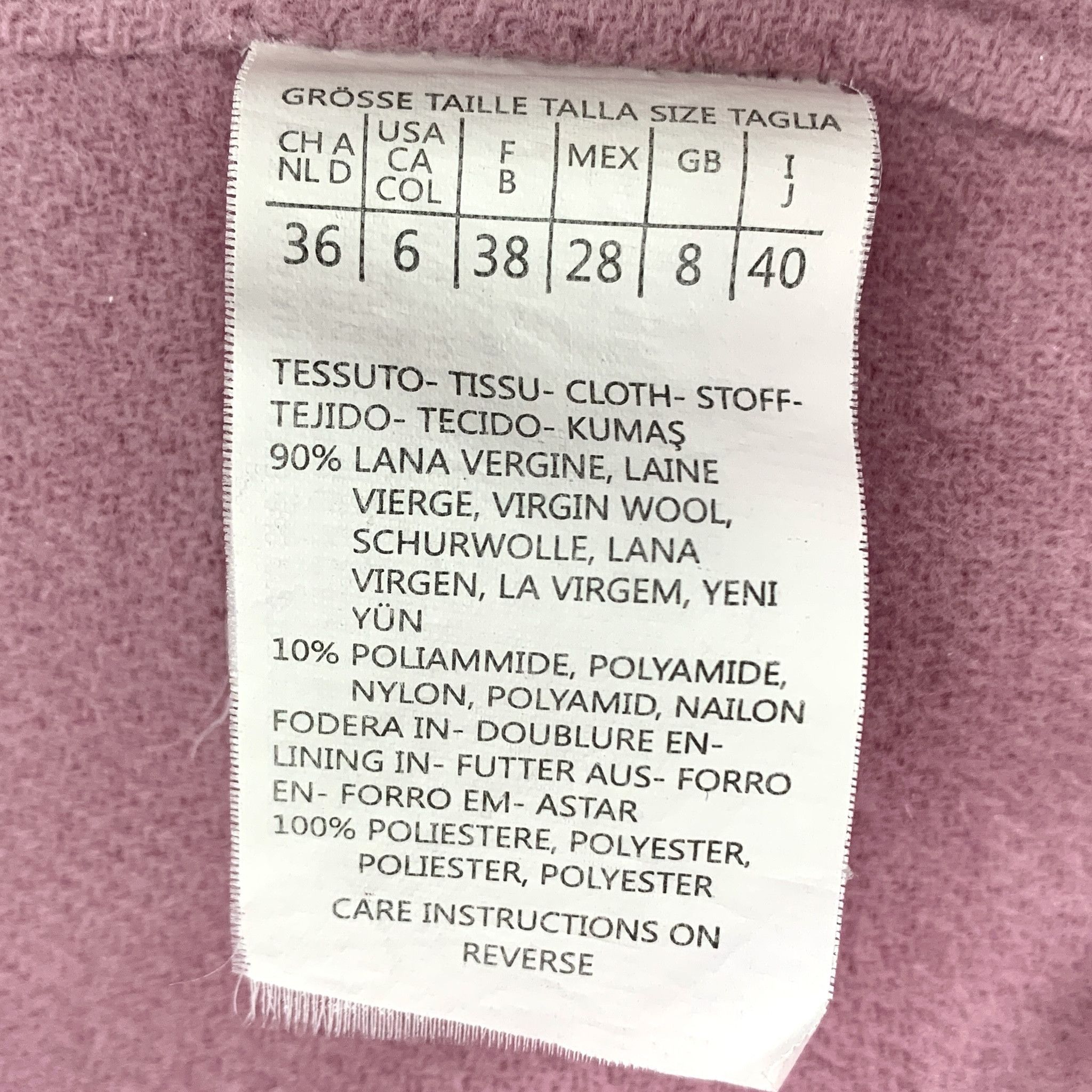Max Mara Weekend MaxMara Pink Wool Single-Breasted Coat (Size M) Size M / US 6-8 / IT 42-44 - 3 Thumbnail