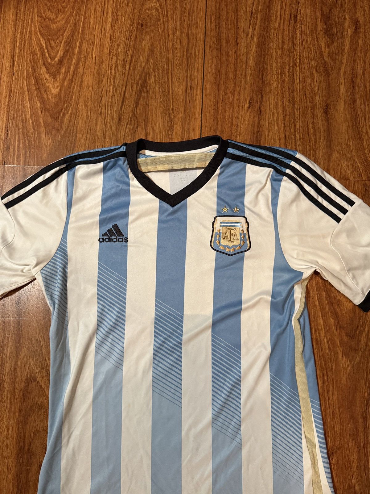 Adidas Vintage adidas Argentina World Cup Men's Jersey, M Size US M / EU 48-50 / 2 - 2 Thumbnail