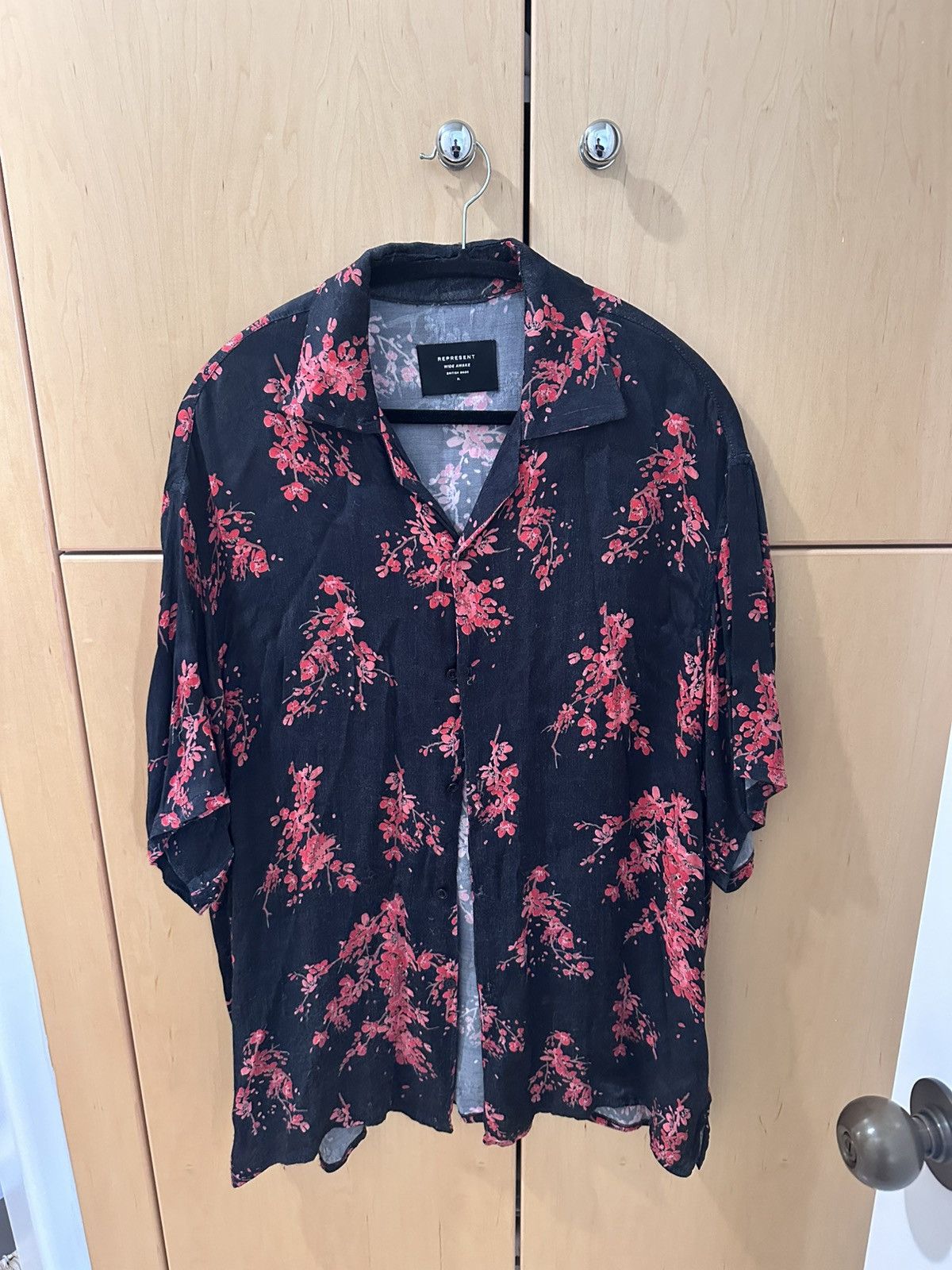 Represent Clo. Floral Shirt - Black Size US XL / EU 56 / 4 - 1 Thumbnail