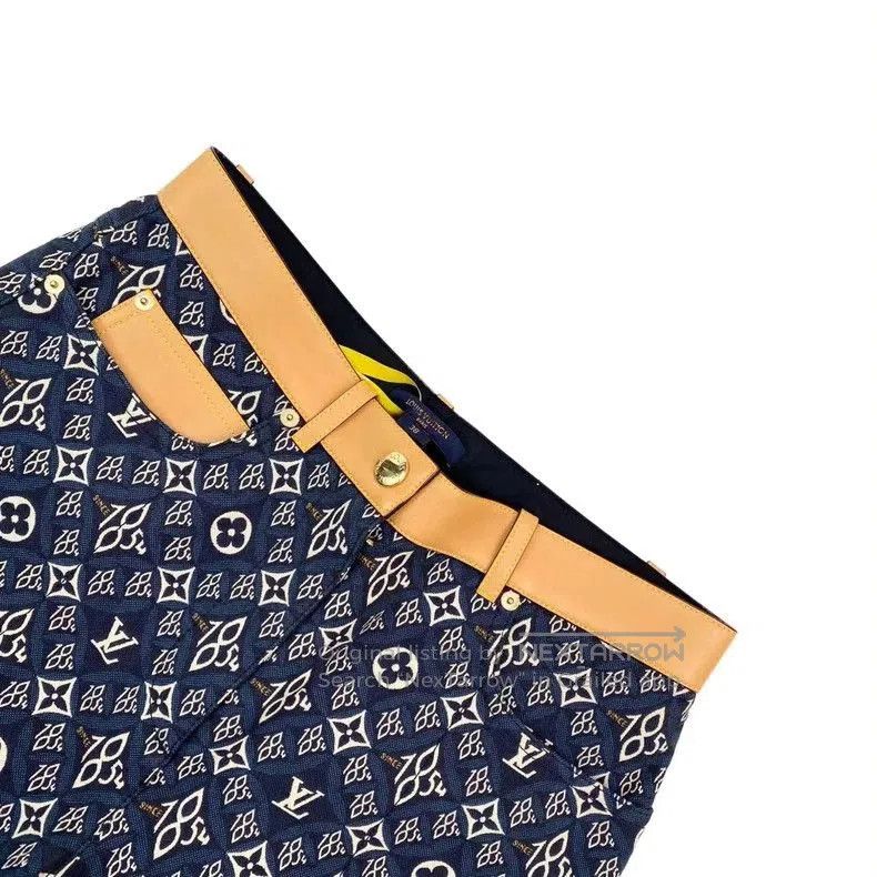 Louis Vuitton Louis Vuitton 1854 Monogram Denim Jeans. Size US 38 / EU 54 - 3 Thumbnail
