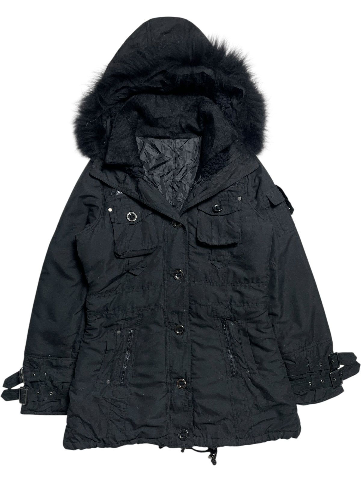 BUFFALO BOBS 2000’s Seduire - Vkei Style Fur Parka Jacket Size US M / EU 48-50 / 2 - 4 Thumbnail
