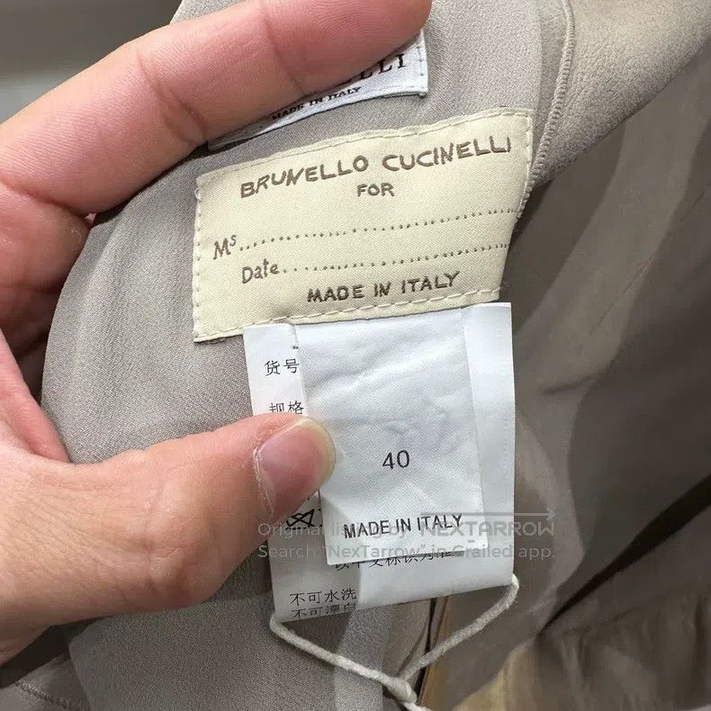 Brunello Cucinelli Brunello Cucinelli Wool and Leather Jacket with Studs Size XS / US 0-2 / IT 36-38 - 4 Thumbnail