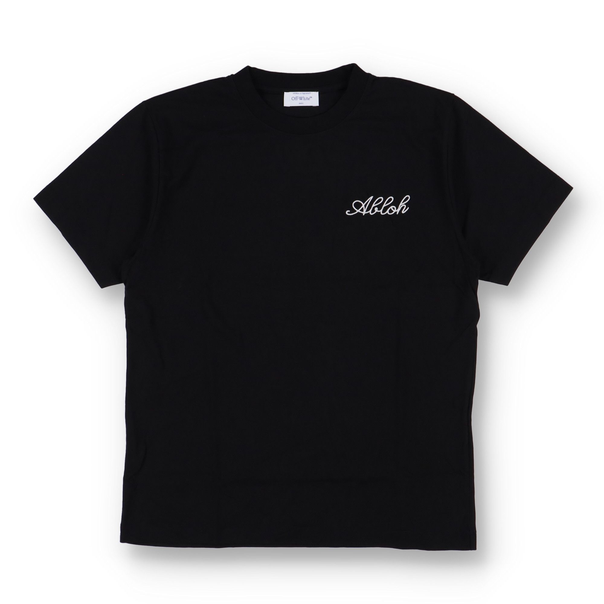 Off-White Black Embroidered Abloh Logo T-Shirt Size US M / EU 48-50 / 2 - 1 Thumbnail