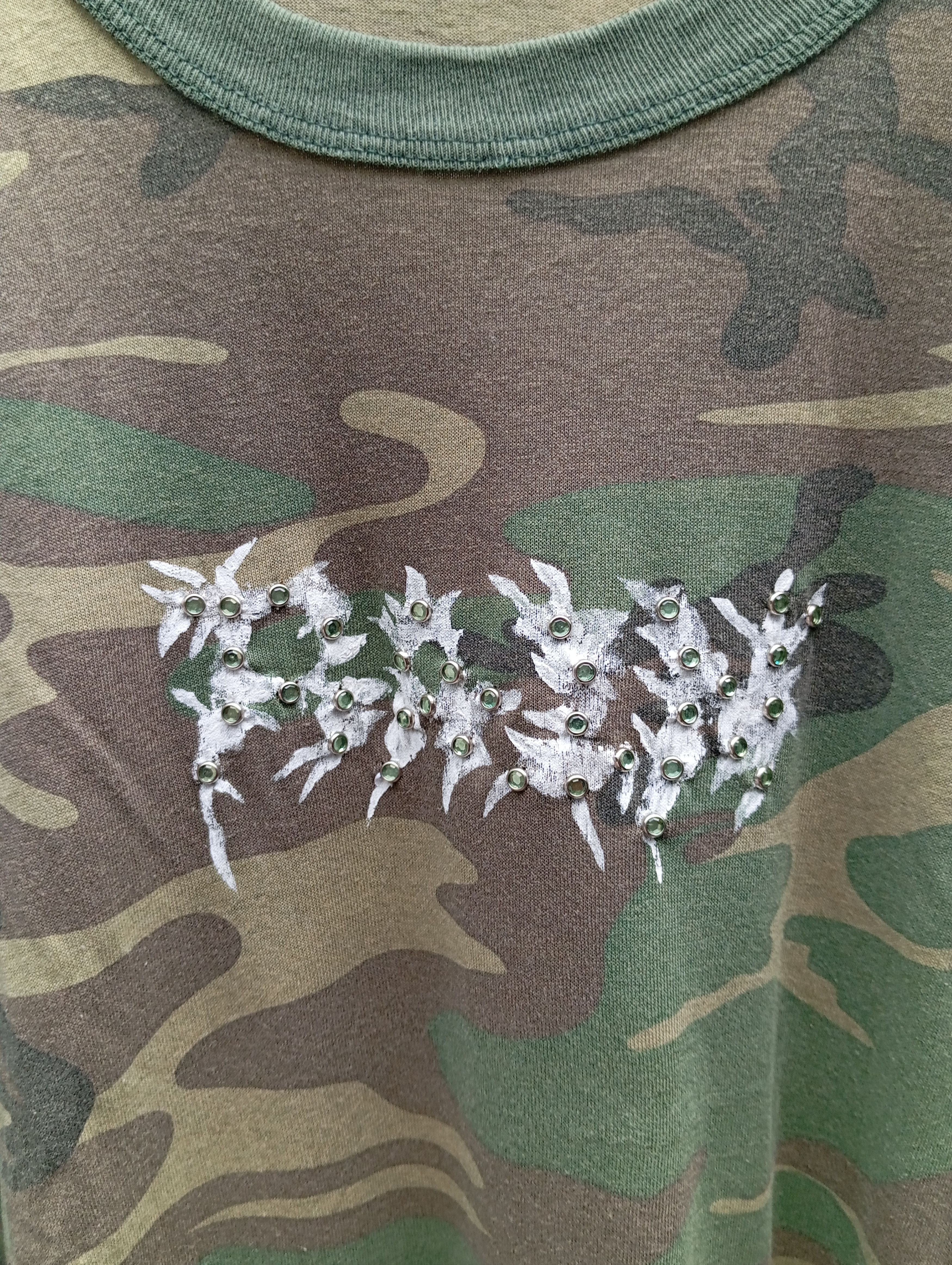 Vintage Vintage 80s us Army camouflage tee Size US L / EU 52-54 / 3 - 3 Thumbnail