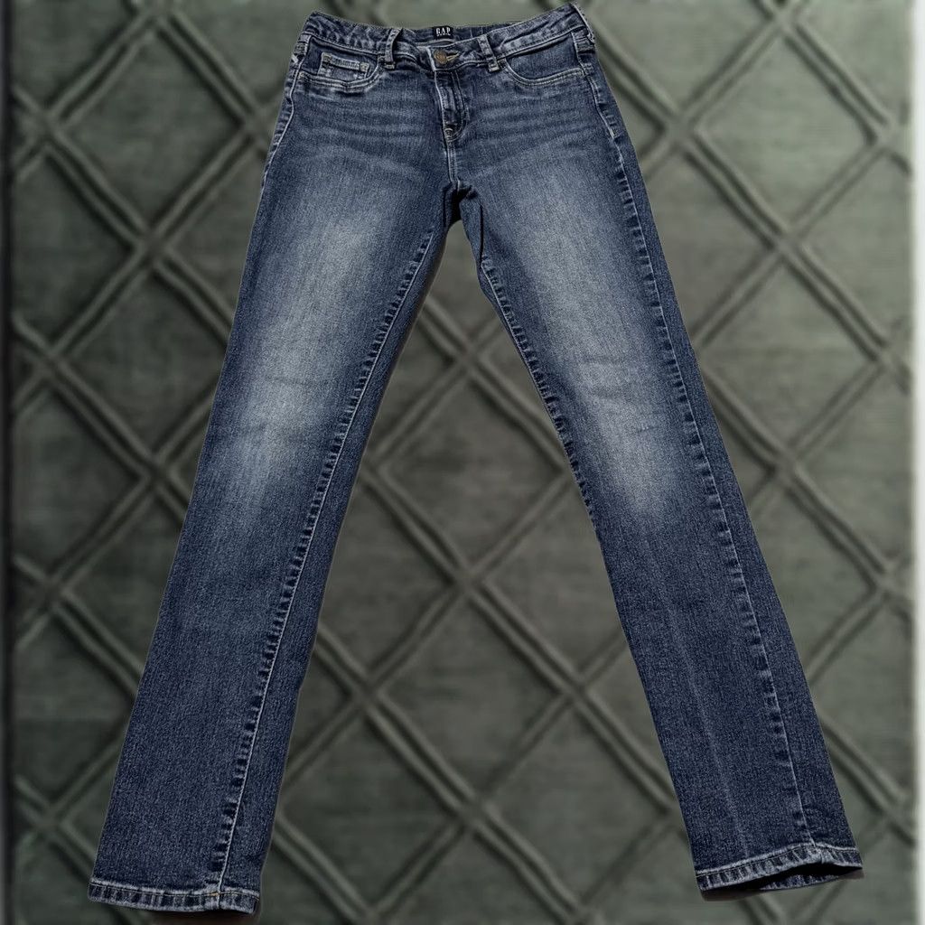 Gap Gap Jeans Women's Blue Denim Stretch Low Rise Slim Fit - 14 Size 36" / US 14 / IT 50 - 1 Thumbnail