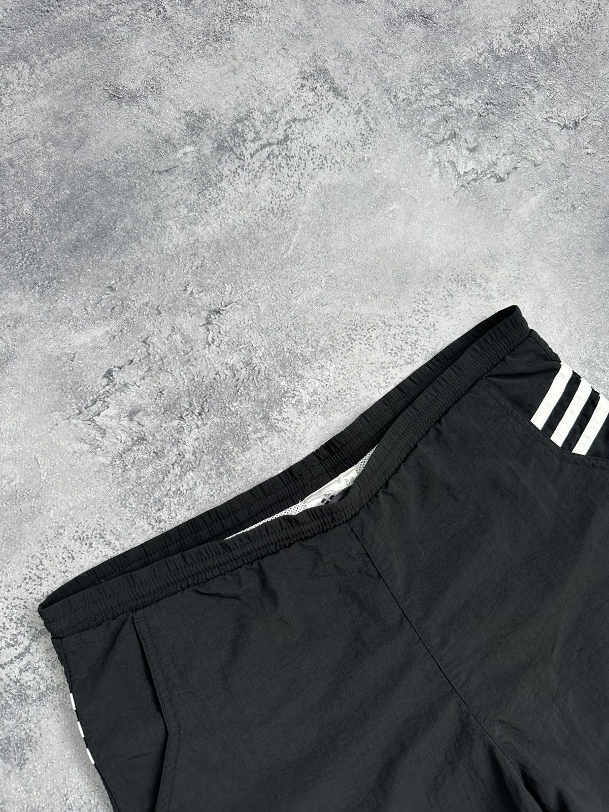 Adidas Vintage 90s Adidas Swim Shorts Black White Striped Swimwear Size US 30 / EU 46 - 4 Thumbnail