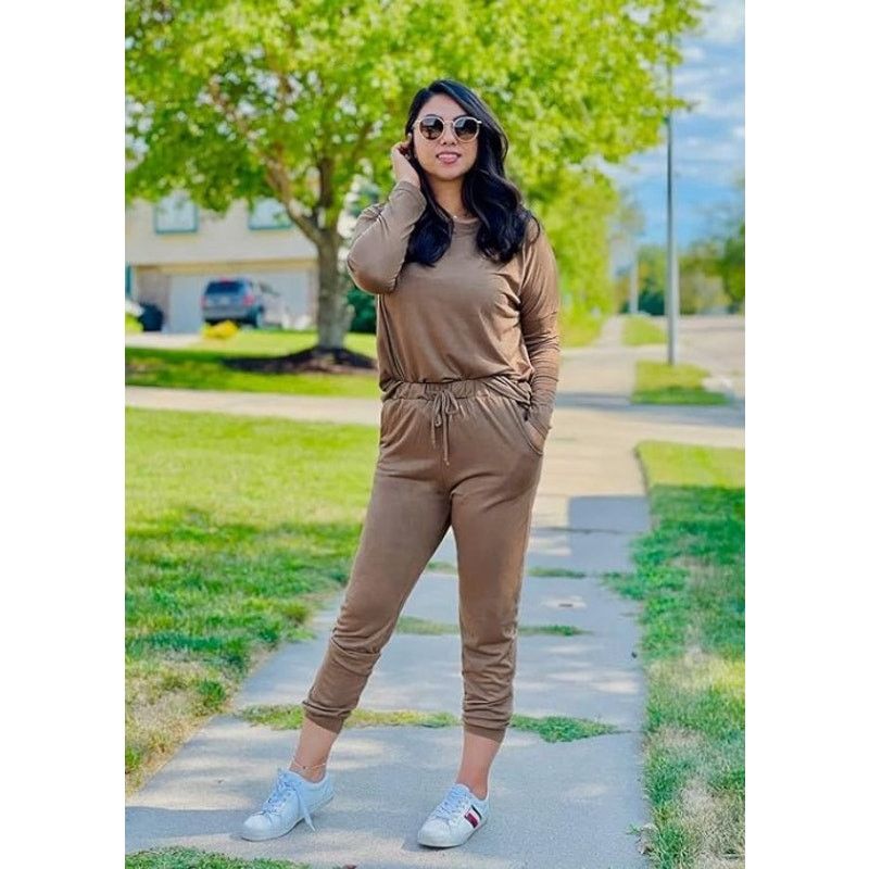 Other NWT PRETTYGARDEN Long Sleeve Jumpsuit One Off Shoulder Large Size 34" / US 12 / IT 48 - 1 Thumbnail