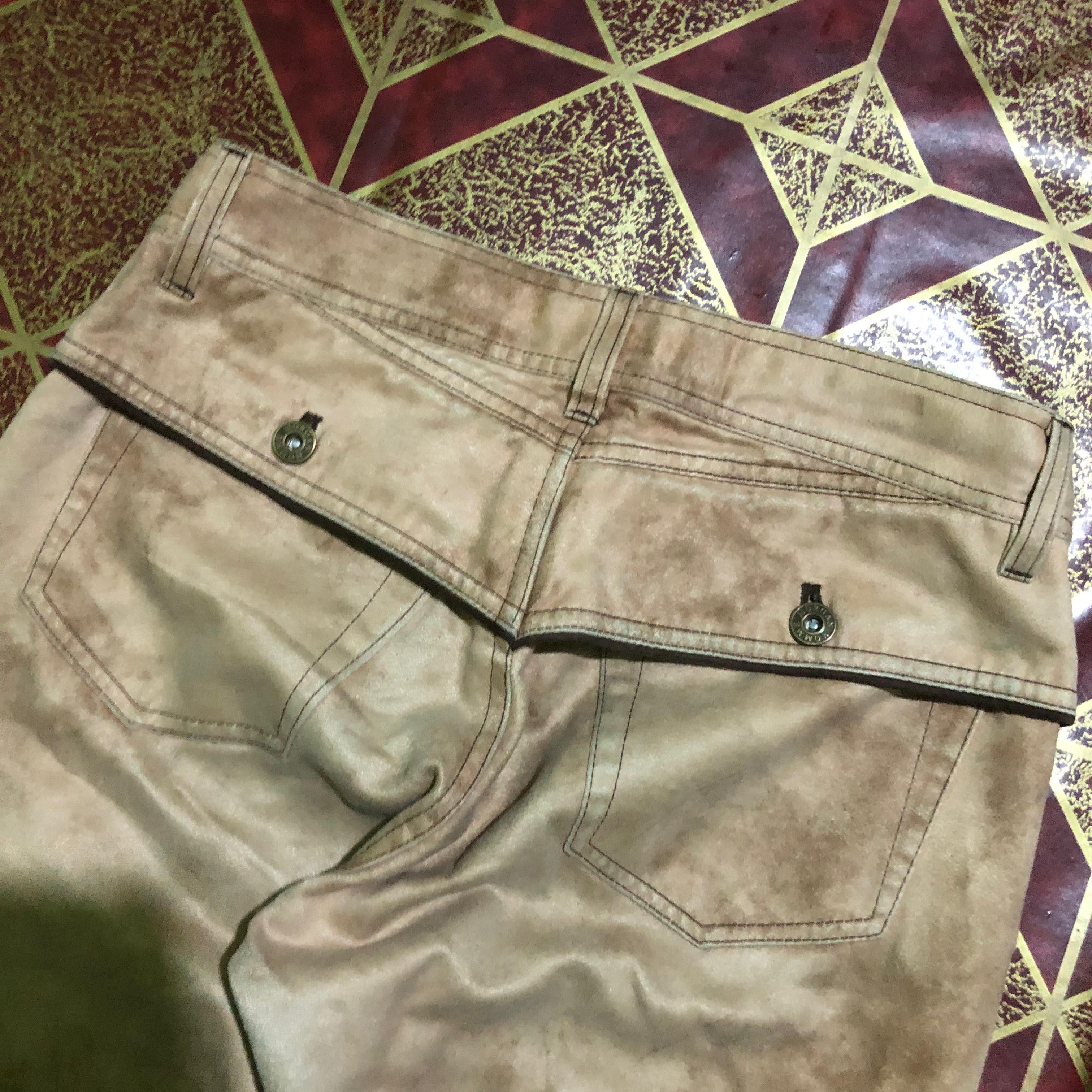 Beauty Beast Morgan Homme Cowhide Leather Flared Pants Size US 30 / EU 46 - 2 Thumbnail