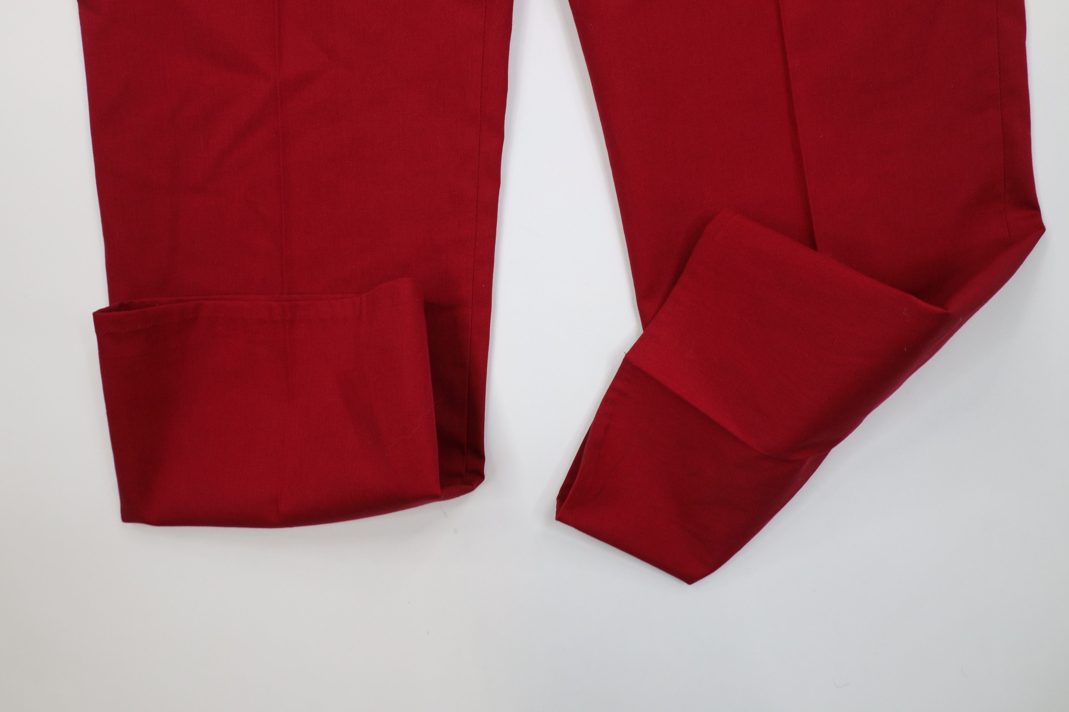 Vintage Vintage 70s Streetwear Flared Wide Leg Chino Pants Red USA Size US 36 / EU 52 - 6 Thumbnail