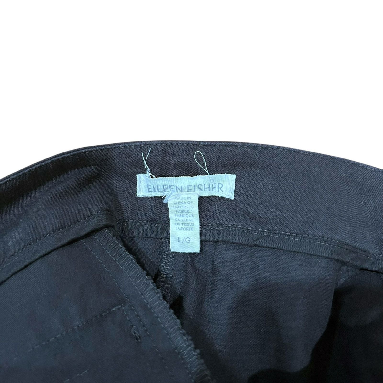 Eileen Fisher Eileen Fisher Gray Organic Cotton Pull On Pants Sz L Size 34" / US 12 / IT 48 - 2 Thumbnail