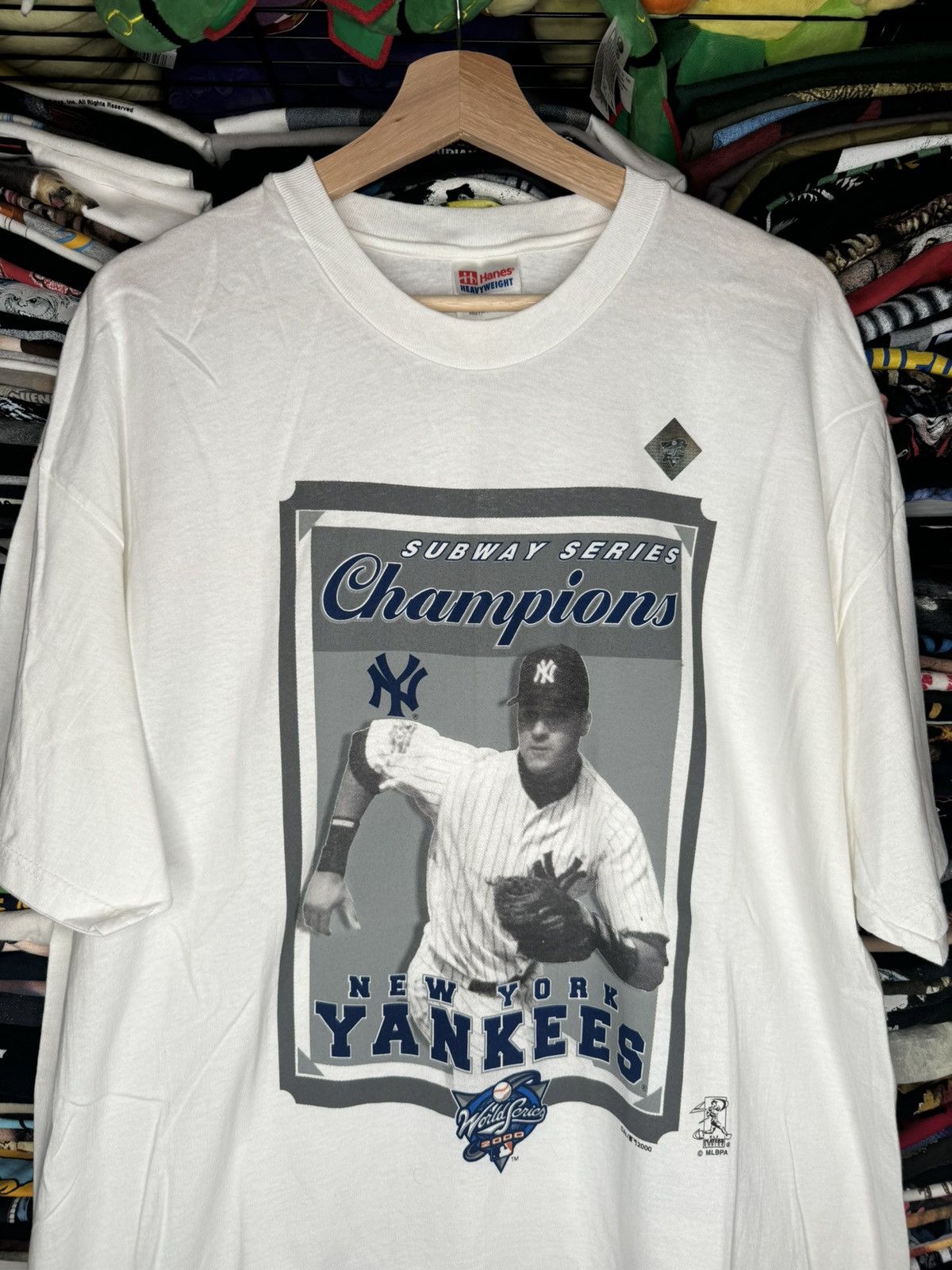 MLB × New York Yankees × Vintage Vintage 2000 New York Yankees Derek Jeter Subway Series Tee Size US XL / EU 56 / 4 - 2 Thumbnail