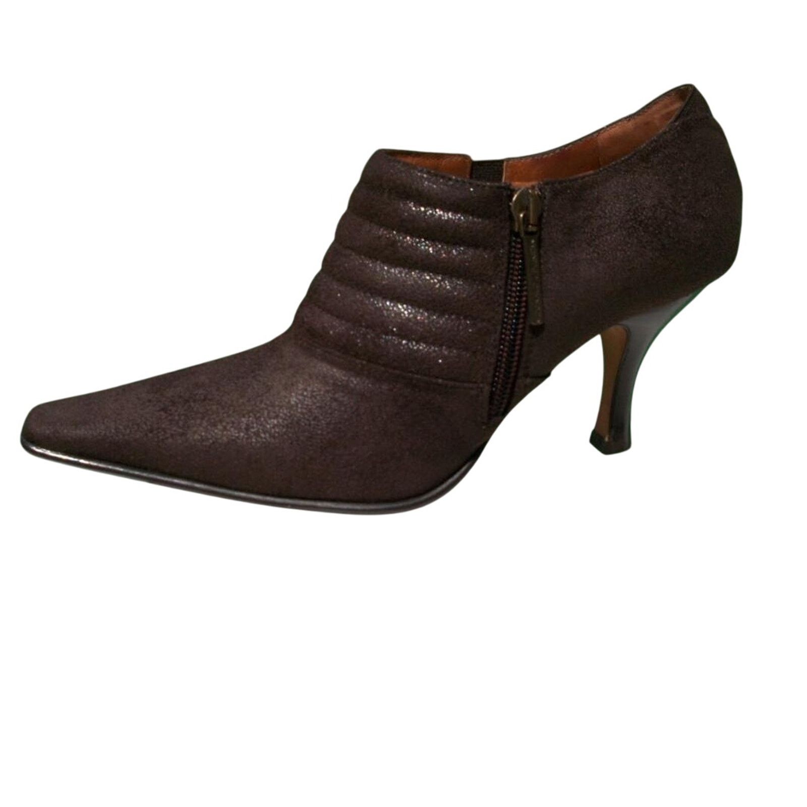 Donald Pliner Donald Pliner Metallic Suede Leather Bootie Elastic $295 NWT Size US 8 / IT 38 - 1 Thumbnail