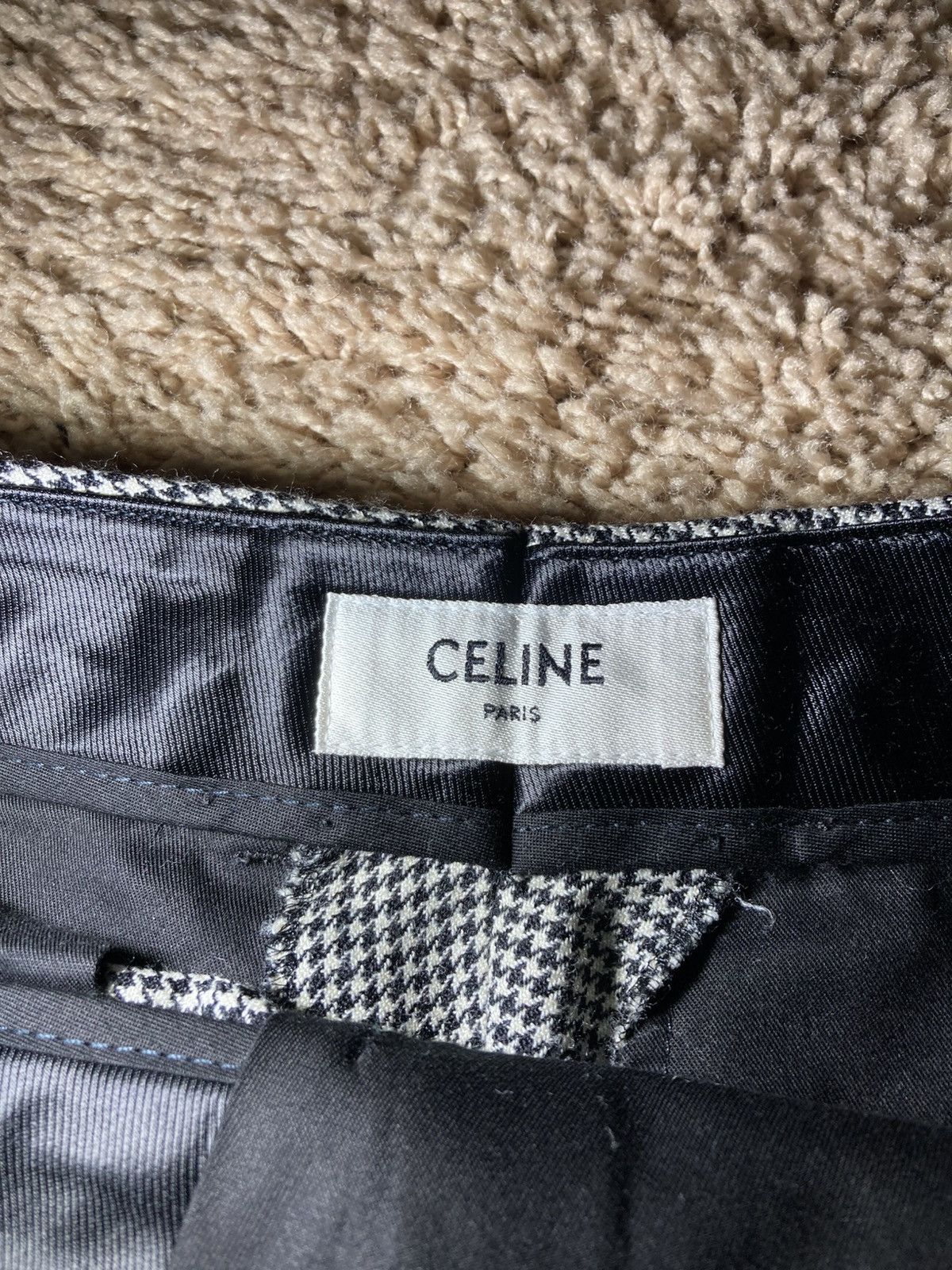 Celine × Hedi Slimane SS23 Celine Houndstooth Cropped Pants 44 2023 Check Skate 46 Size US 28 / EU 44 - 5 Thumbnail