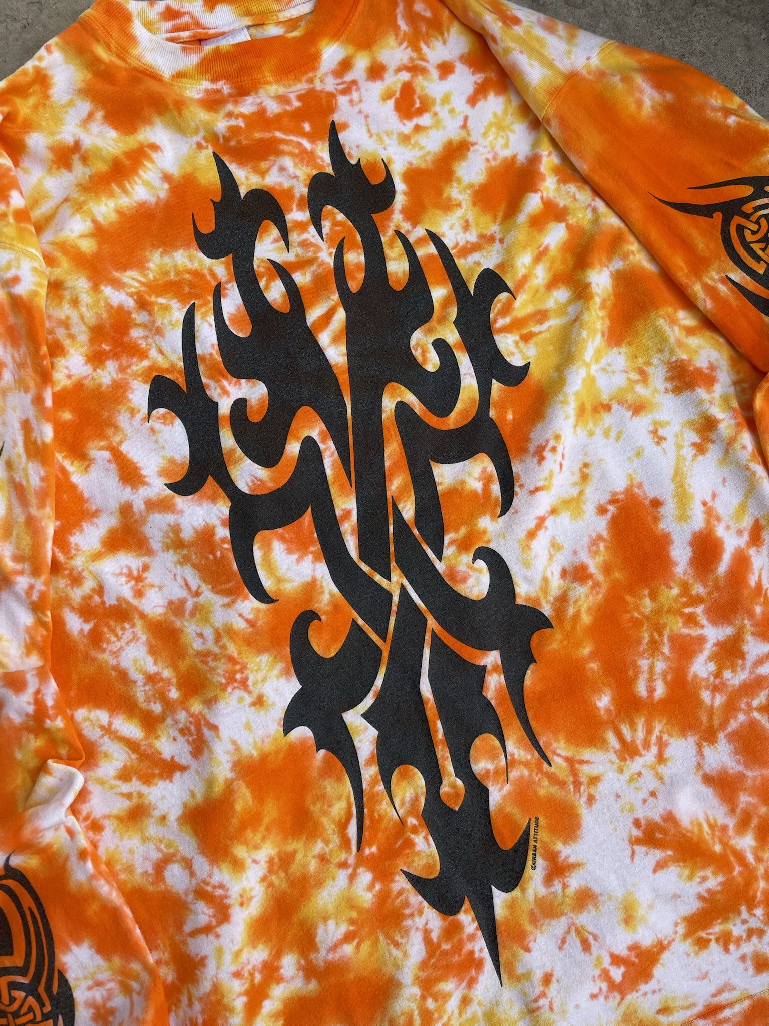 Tribal Streetwear Rare Vintage 00s Tribal Long Sleeve Tattoo Rave Rock Metal Size US XL / EU 56 / 4 - 10 Thumbnail