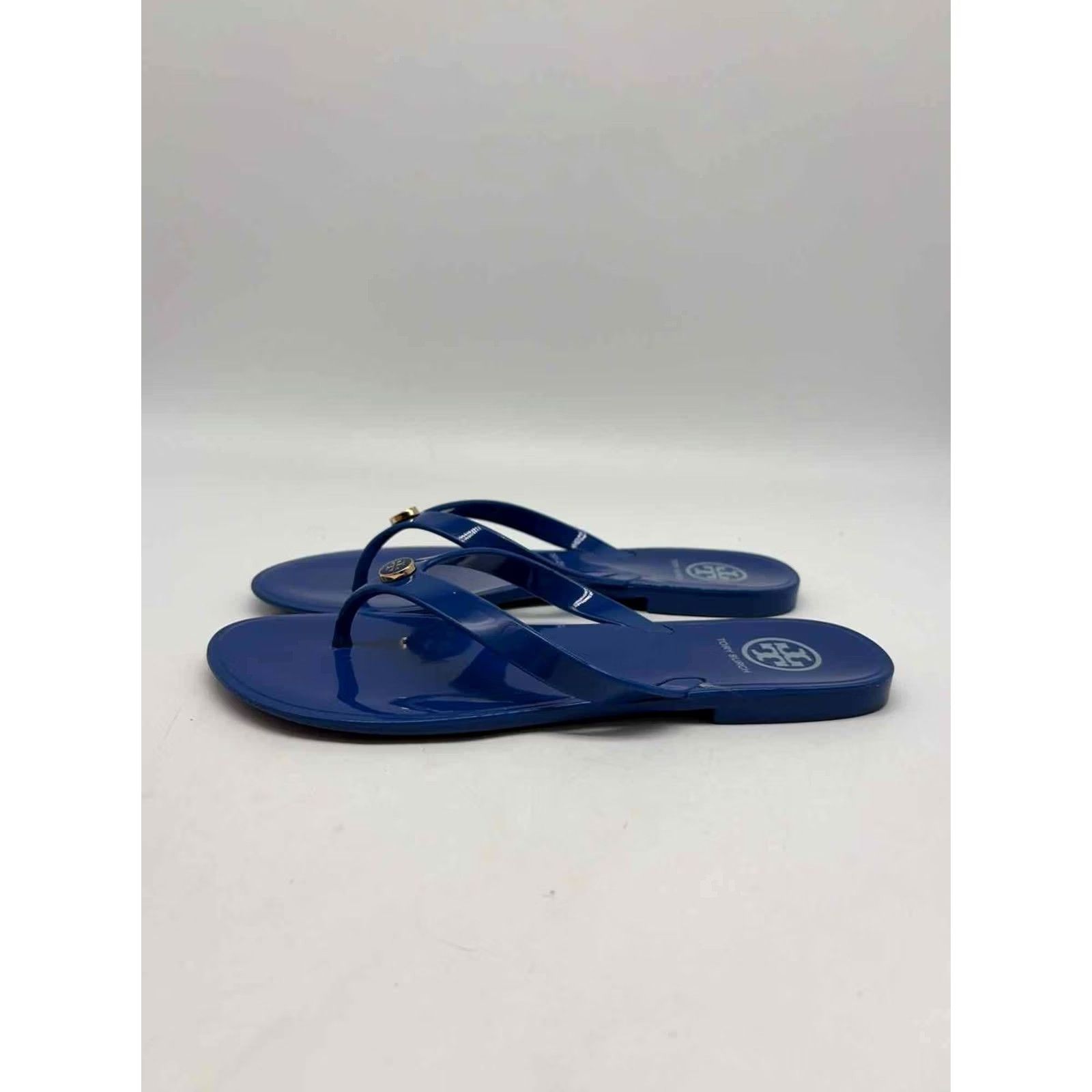 Tory Burch VINTAGE Tory Burch Blue Size 6 Flip Flop Sandals Size US 6 / IT 36 - 2 Thumbnail