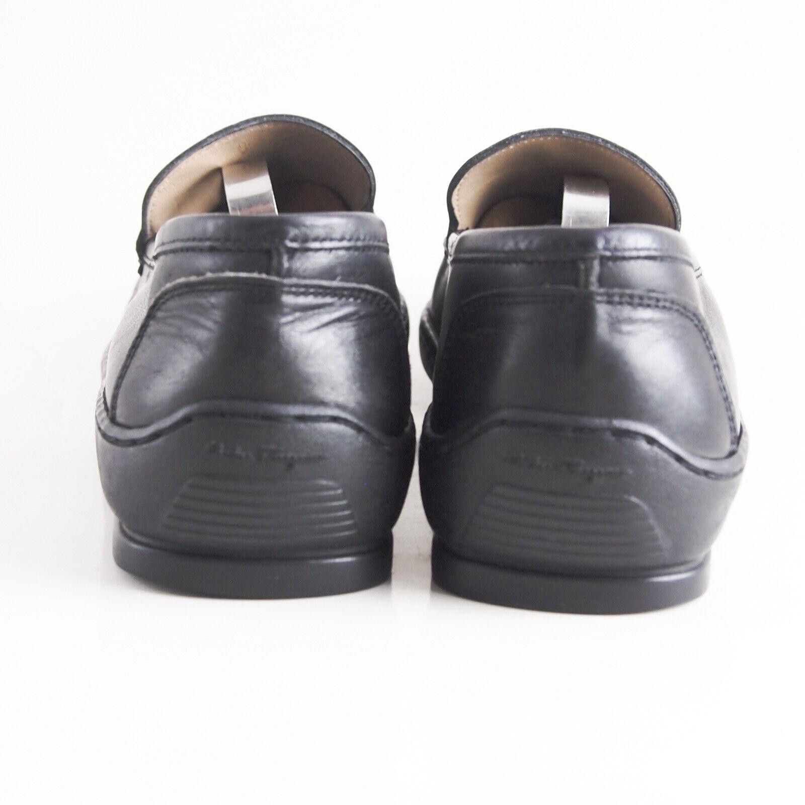 Salvatore Ferragamo Ferragamo Loafers Black Leather Womens EU 39 US 8.5 C Size US 8.5 / IT 38.5 - 6 Thumbnail