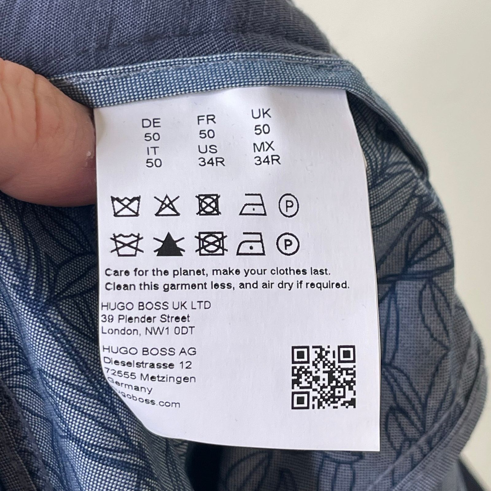 Hugo Boss Boss Blue Perin linen blend Tapered Drawstring pants 34x30 Size US 34 / EU 50 - 5 Thumbnail