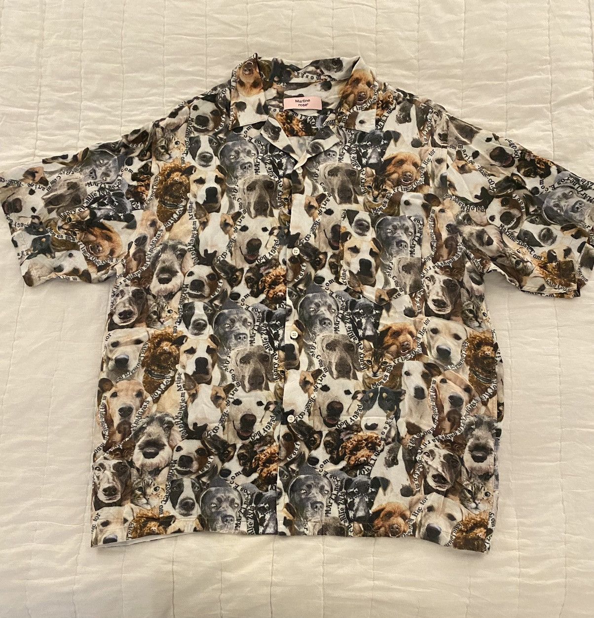 Martine Rose Martine Rose Dog Print Hawaiian Shirt XL Size US XL / EU 56 / 4 - 3 Thumbnail