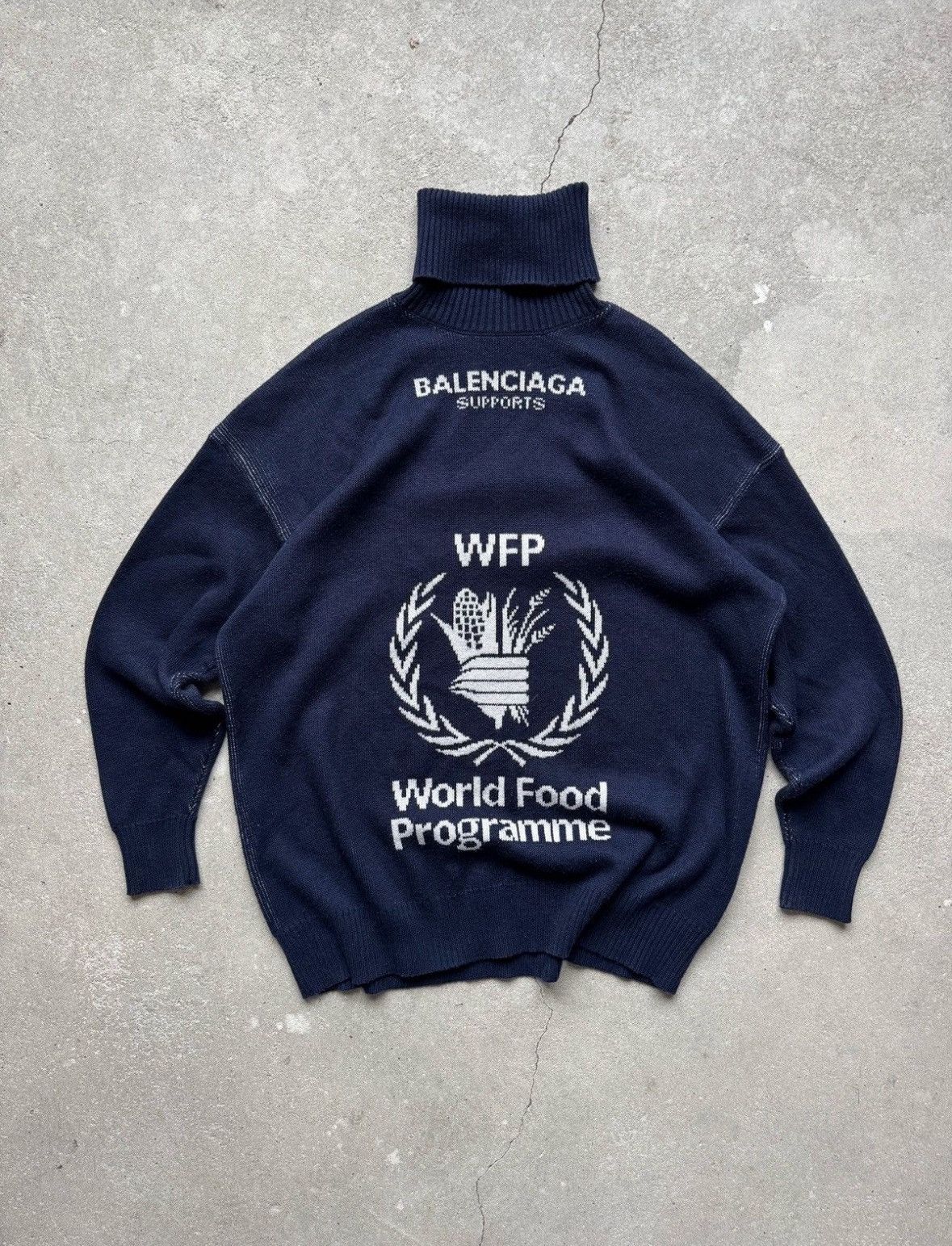 Balenciaga BALENCIAGA SUPPORT WFP Knit Sweater Size US L / EU 52-54 / 3 - 1 Thumbnail