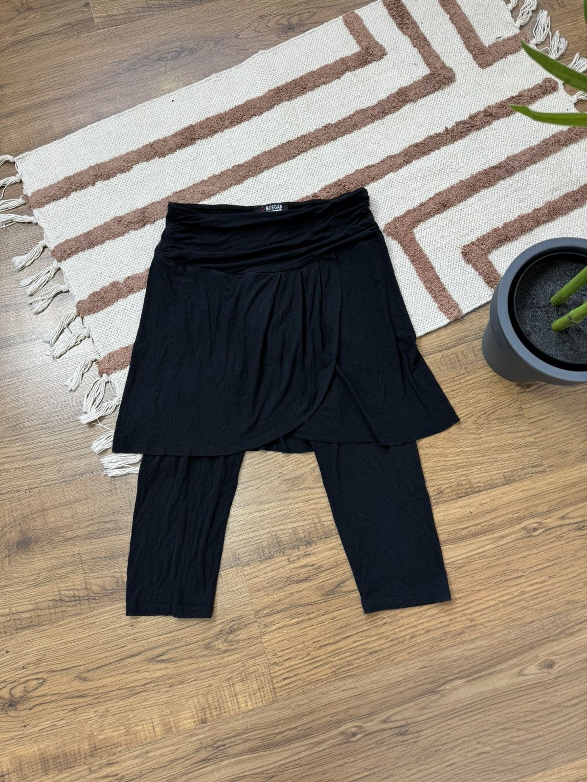 Morgan De Toi VINTAGE MORGAN DE TOI FRANCE MINI SKIRT x LEGGINGS Size 26" / US 2 / IT 38 - 4 Thumbnail