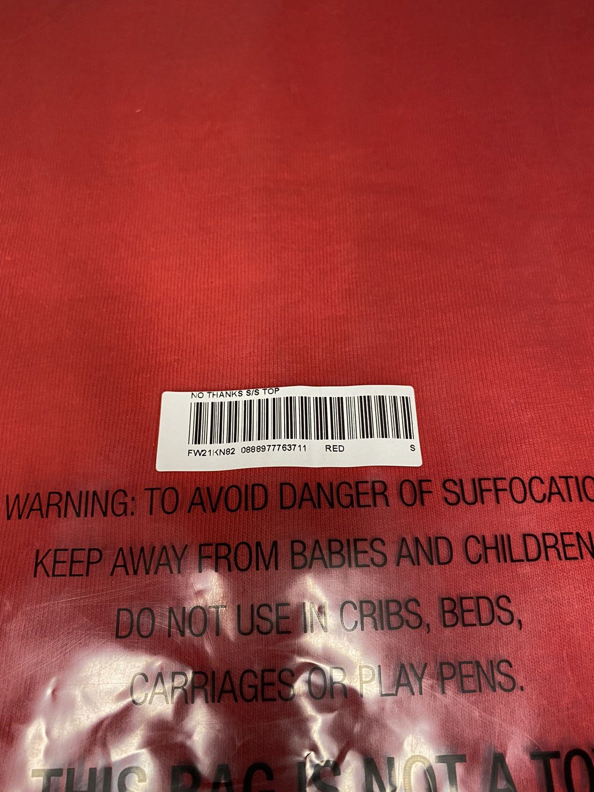 Supreme Supreme No Thanks tee Size US S / EU 44-46 / 1 - 5 Thumbnail
