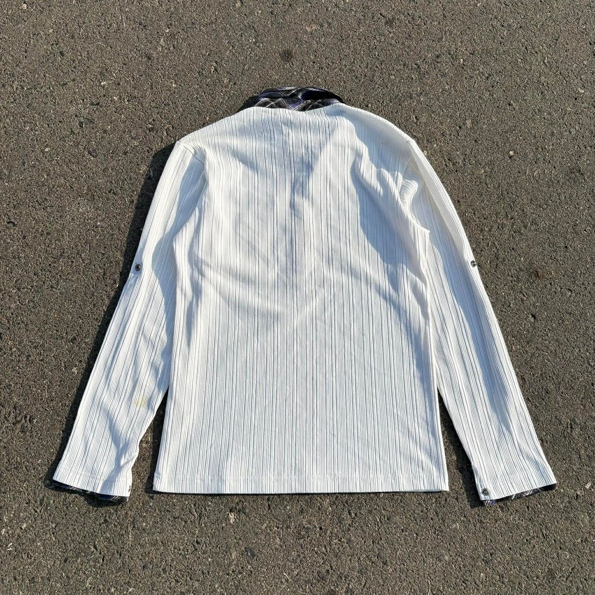 Japanese Brand ❌SOLD❌Mata Bene Ribbed Long Sleeve Layered Shirt Size US XXS / EU 40 - 9 Thumbnail