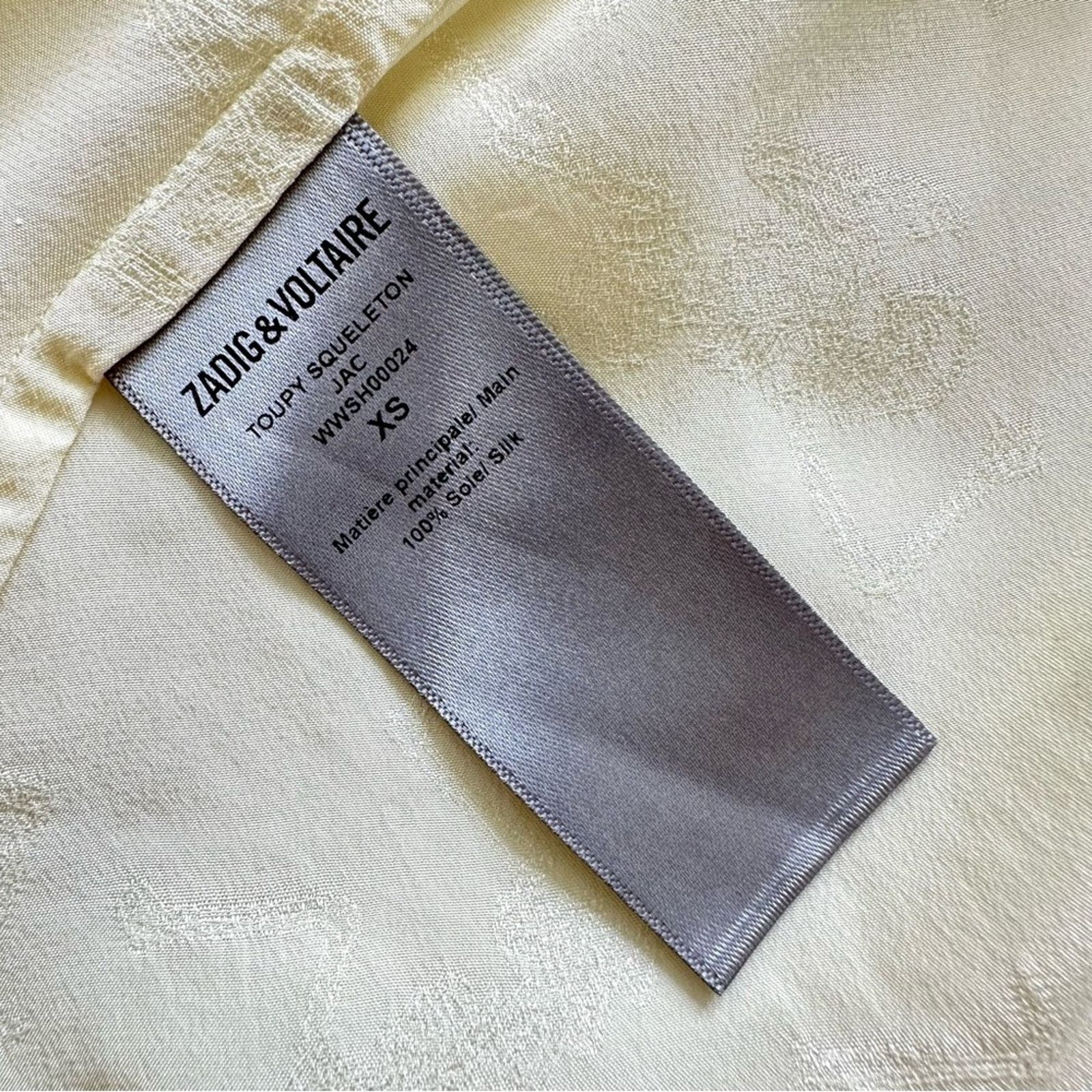 Zadig & Voltaire NWT!!! Zadig&Voltaire women silk blouse size XS Retail 365$ Size XS / US 0-2 / IT 36-38 - 4 Thumbnail