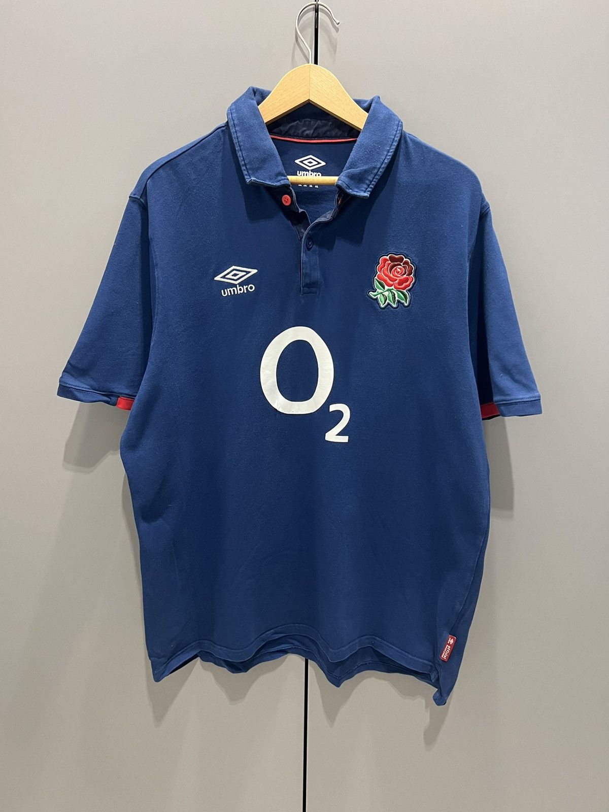 Umbro Umbro England League O2 Rugby Jersey Shirt Men's Size XXL Size US XL / EU 56 / 4 - 1 Thumbnail