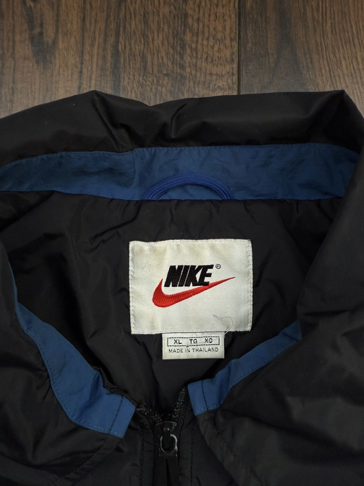 Nike 🔥Vintage y2k Nike Big Swoosh Jacket Size US XL / EU 56 / 4 - 4 Thumbnail