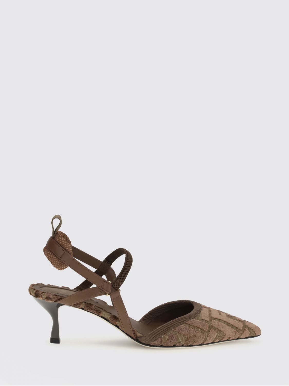 Fendi Fendi Pump Woman Cocoa Size US 6 / IT 36 - 1 Thumbnail