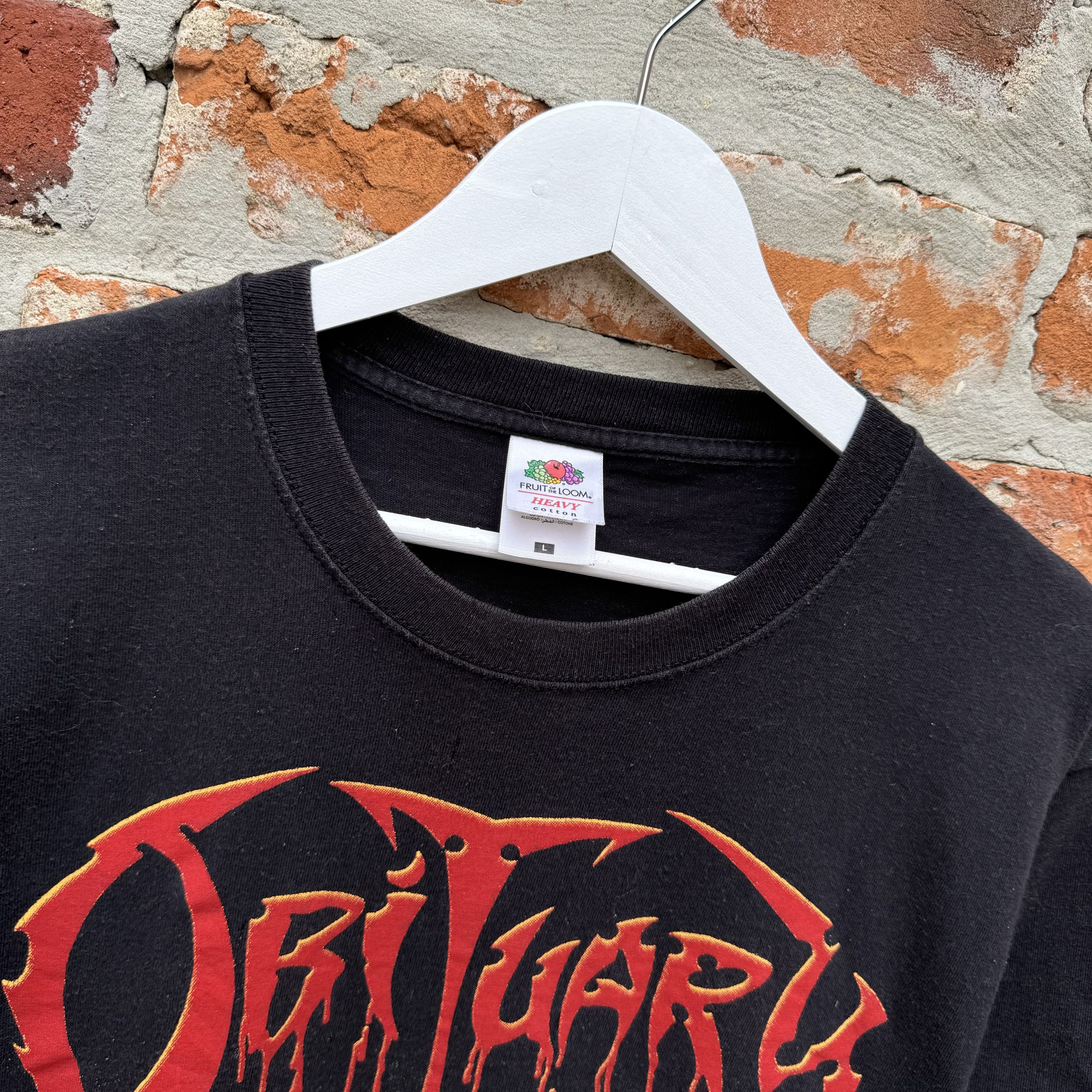 Band Tees Obituary Cause of Death Metal Band Tshirt Size US L / EU 52-54 / 3 - 4 Thumbnail