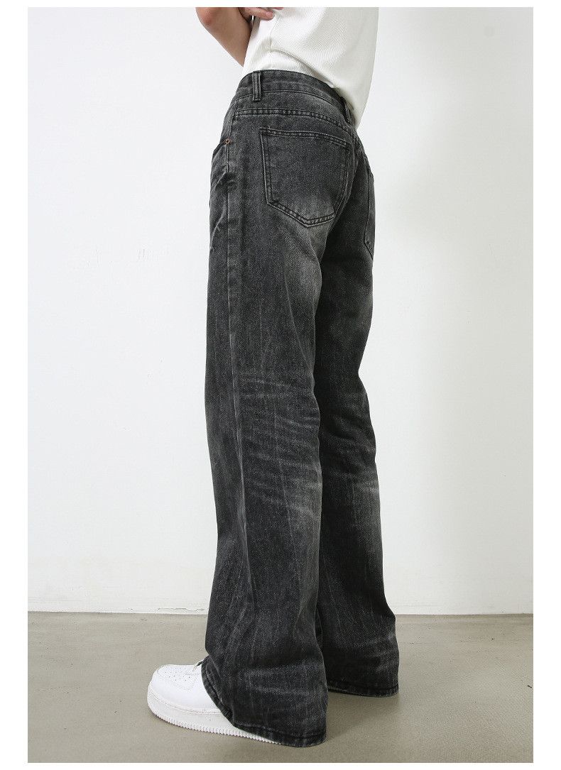 Vintage American lightning pattern men's cleanfit flared jeans Size US 32 / EU 48 - 4 Thumbnail